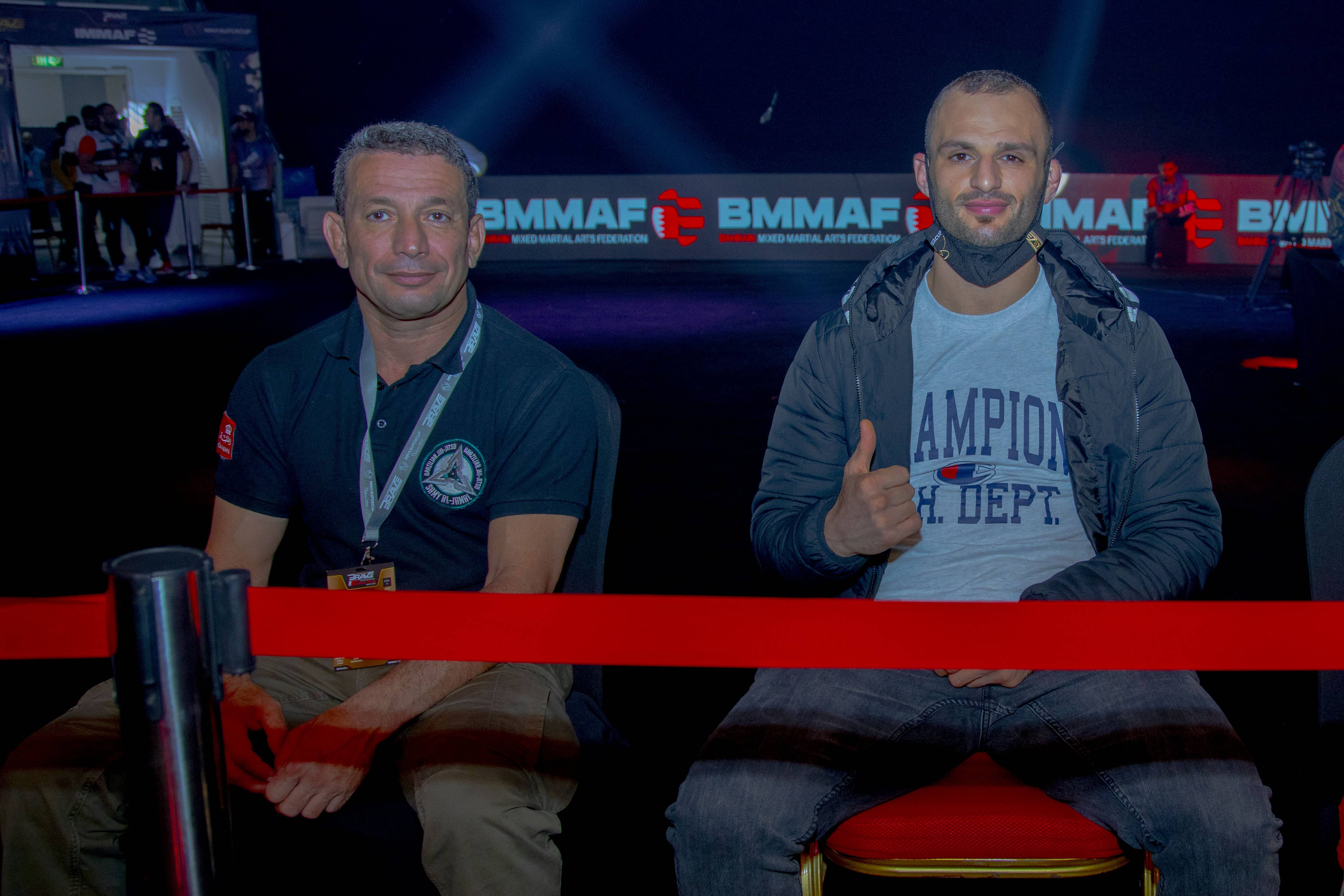 Jarrah Al-Silawi and Loik Radzhabov Spotted At BRAVE CF 57 in Bahrain
