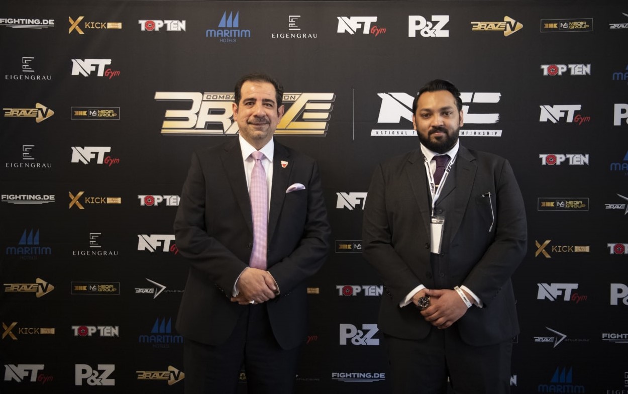 The Ambassador of the Kingdom of Bahrain in Germany attends historical BRAVE CF 61 event