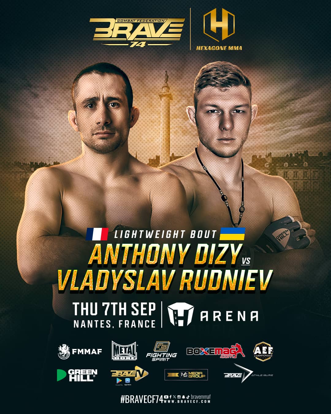 Anthony Dizy steps in for huge opportunity in BRAVE CF 74 co-main event
