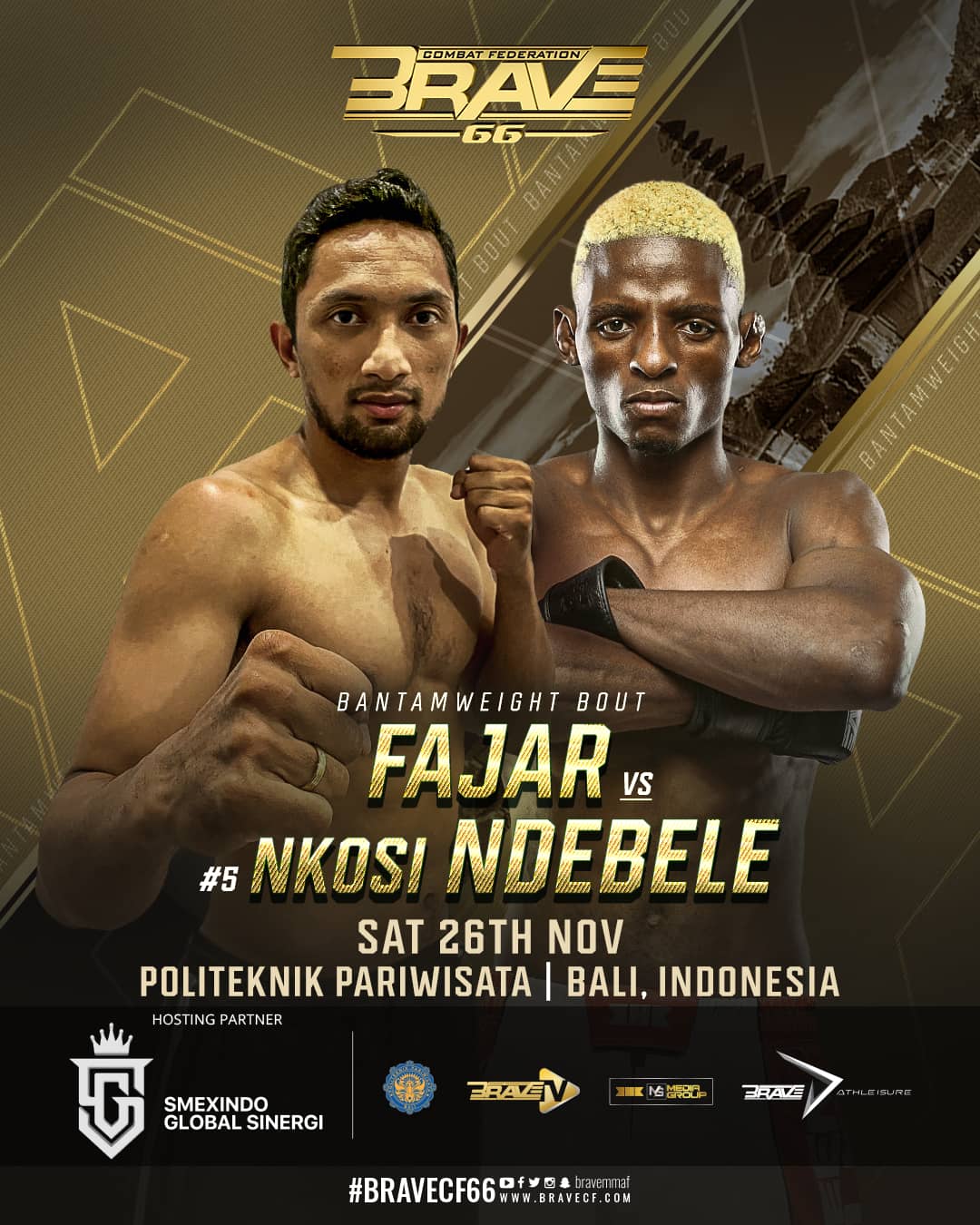 Indonesian talent set to take over the global stage when BRAVE CF 66 lands in Bali