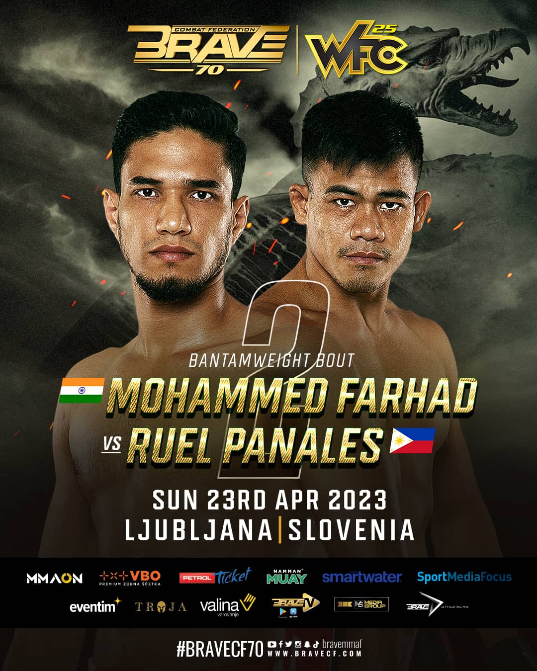 Mohammed Farhad and Ruel Panales to settle the score in rematch set for BRAVE CF 70