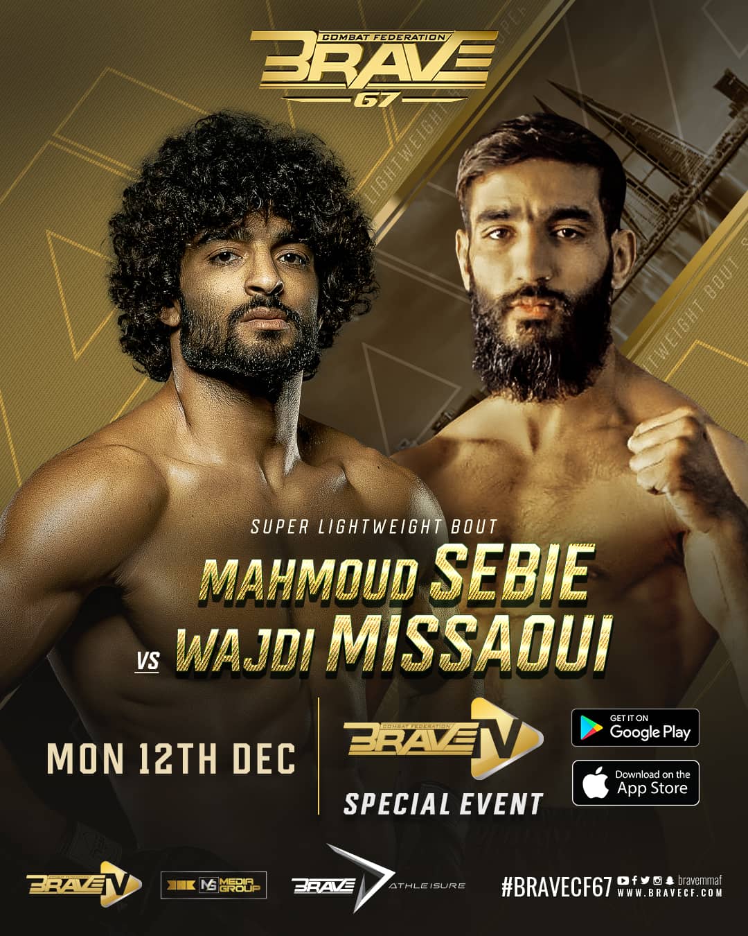 Mahmoud Sebie to become first Olympian to fight for BRAVE CF; debut set for December 12th