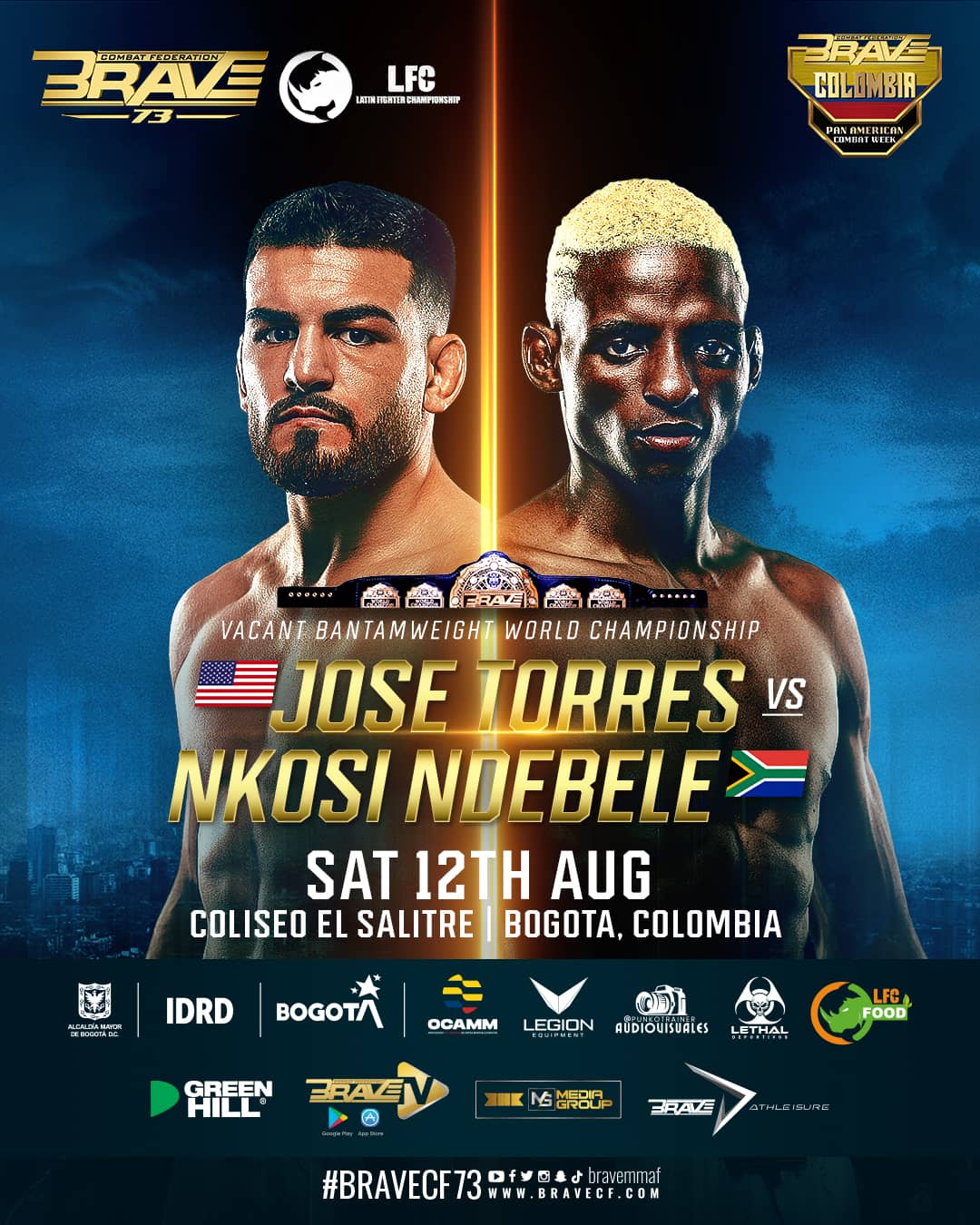 Nkosi Ndebele is ready to complete his rise to the top at BRAVE CF 73