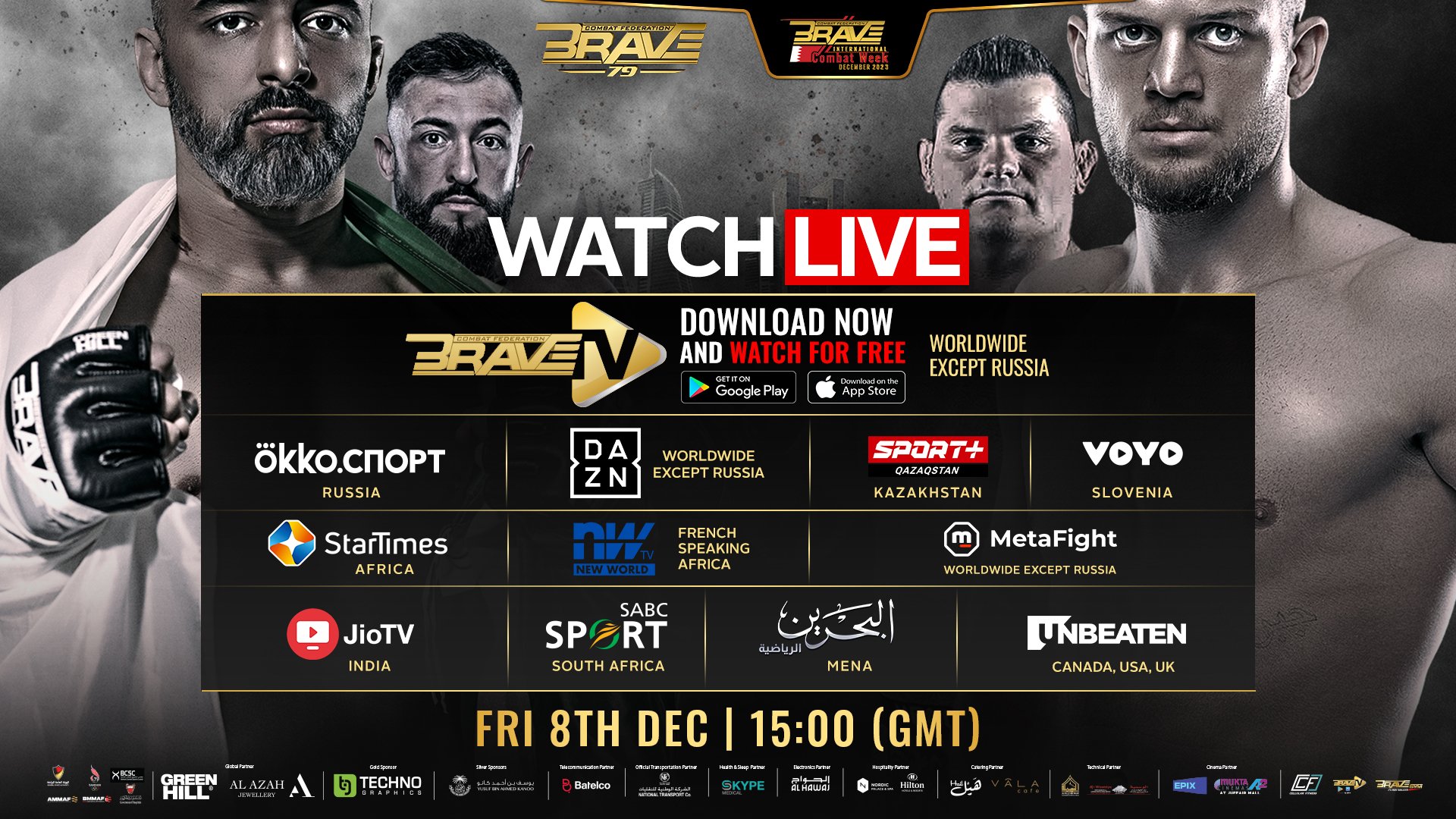 BRAVE CF 79 on 8th Dec: Start time, where to watch and more