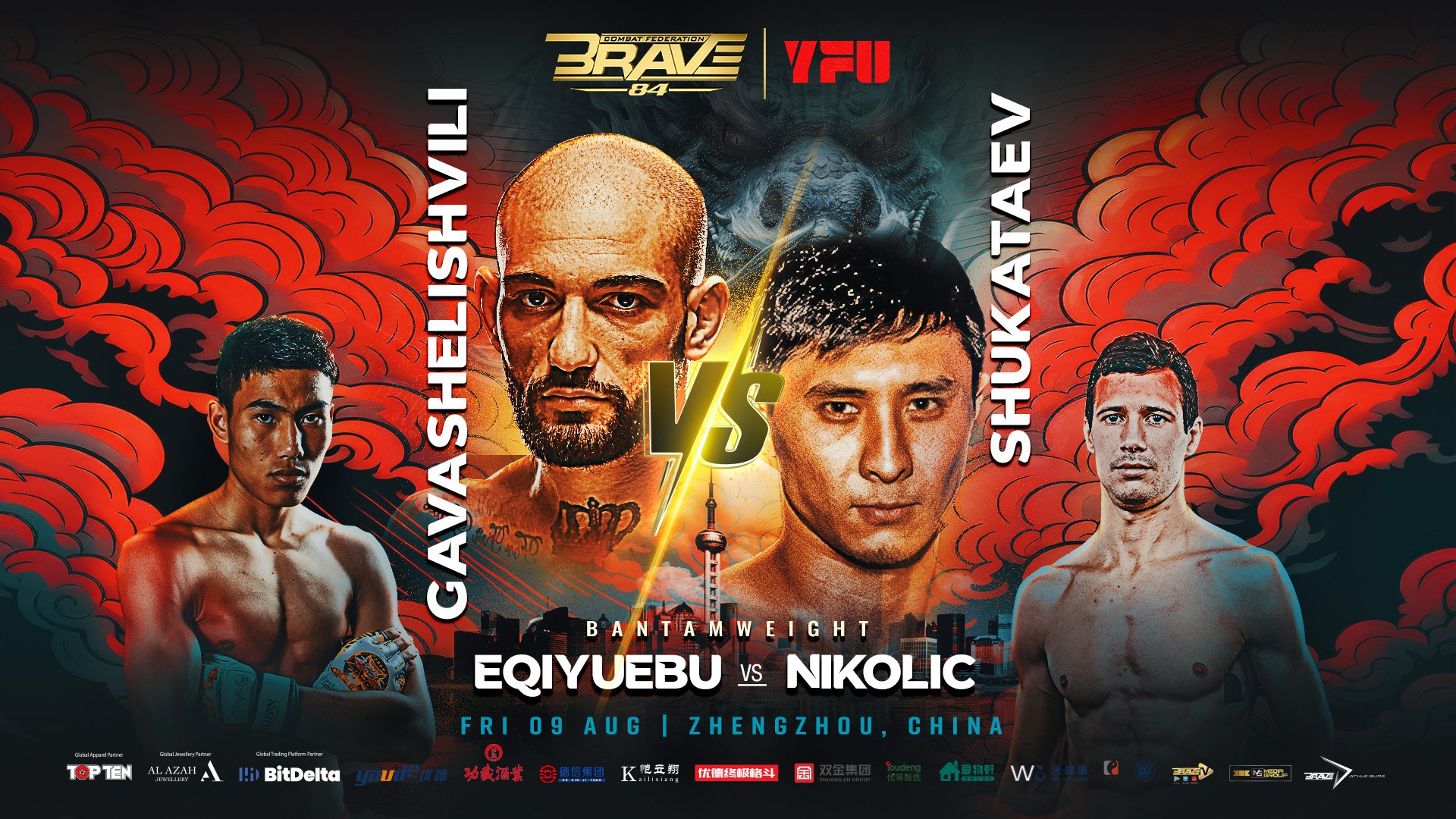 Pivotal Flyweight clash headlines BRAVE Combat Federation’s debut event in China