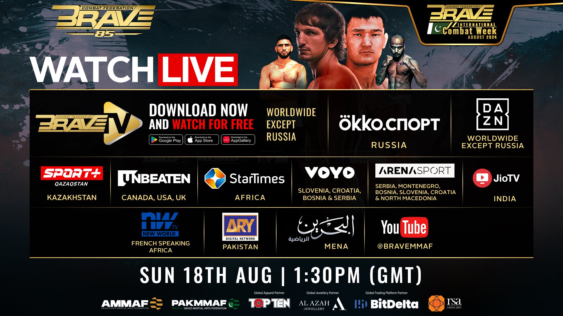 BRAVE CF 85: Start time, where to watch and more