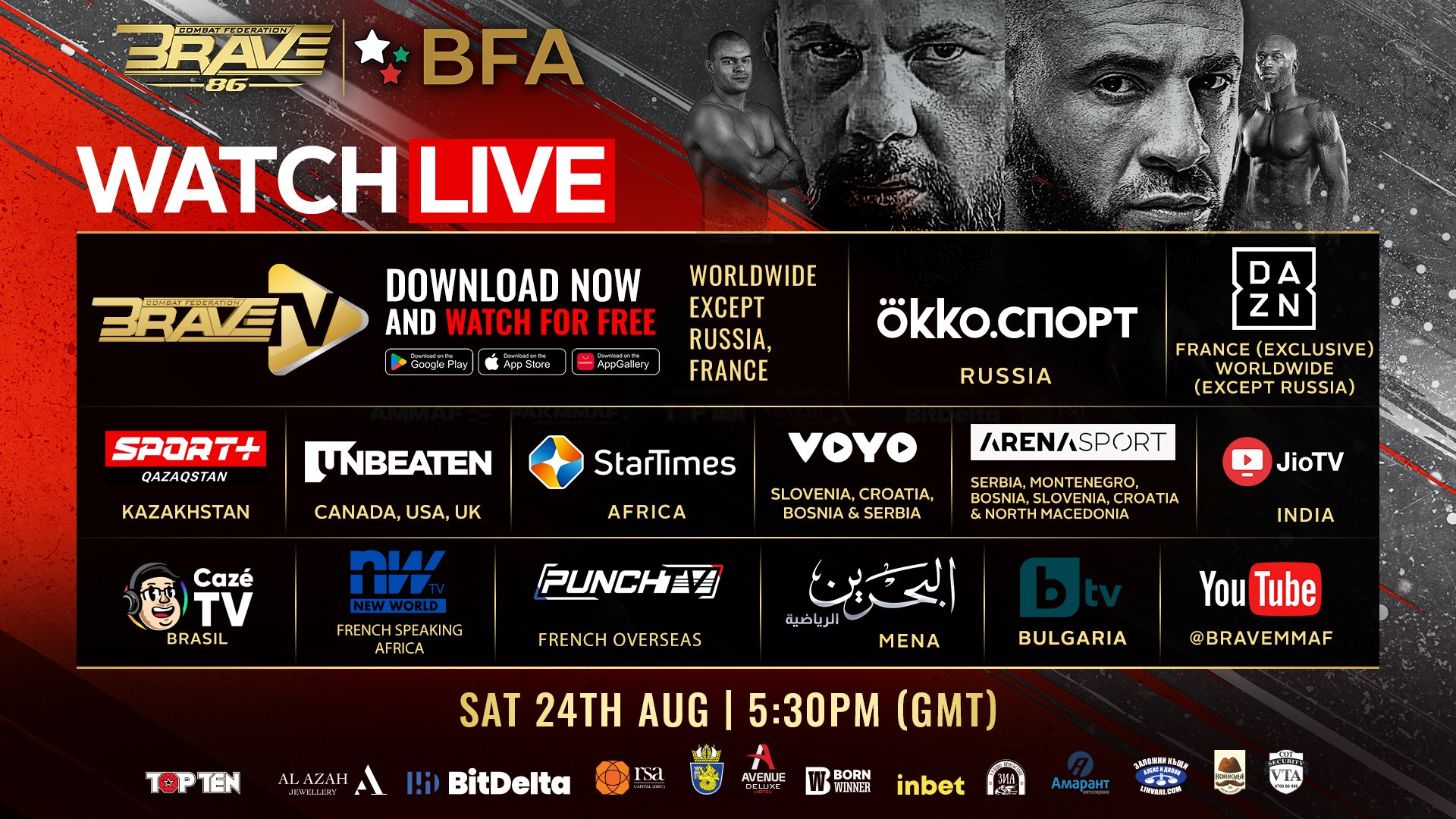 BRAVE CF 86: Start time, where to watch and more