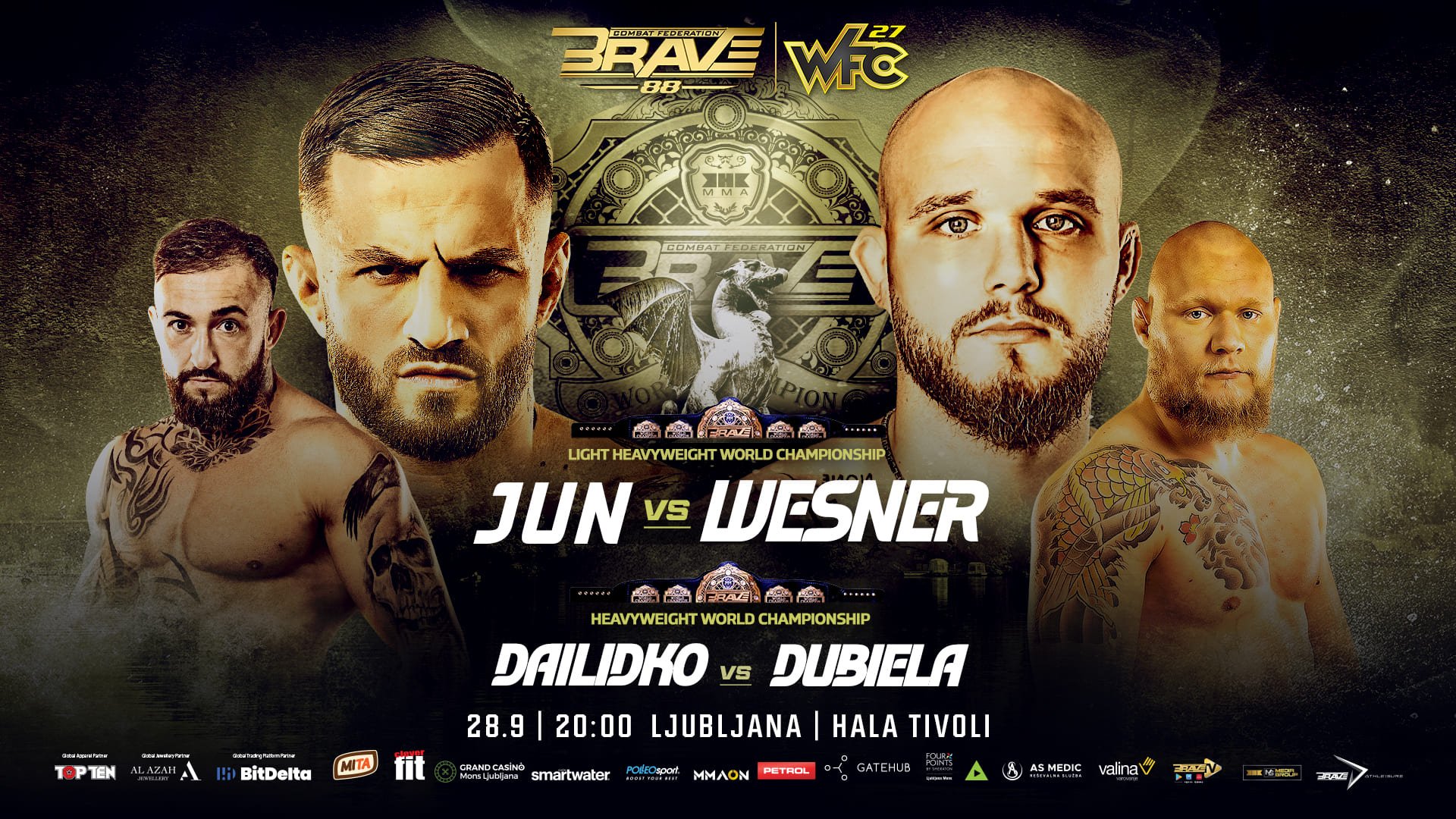 BRAVE CF 88: Pavel Dailidko now takes on Patryk Dubiela for the inaugural Heavyweight title