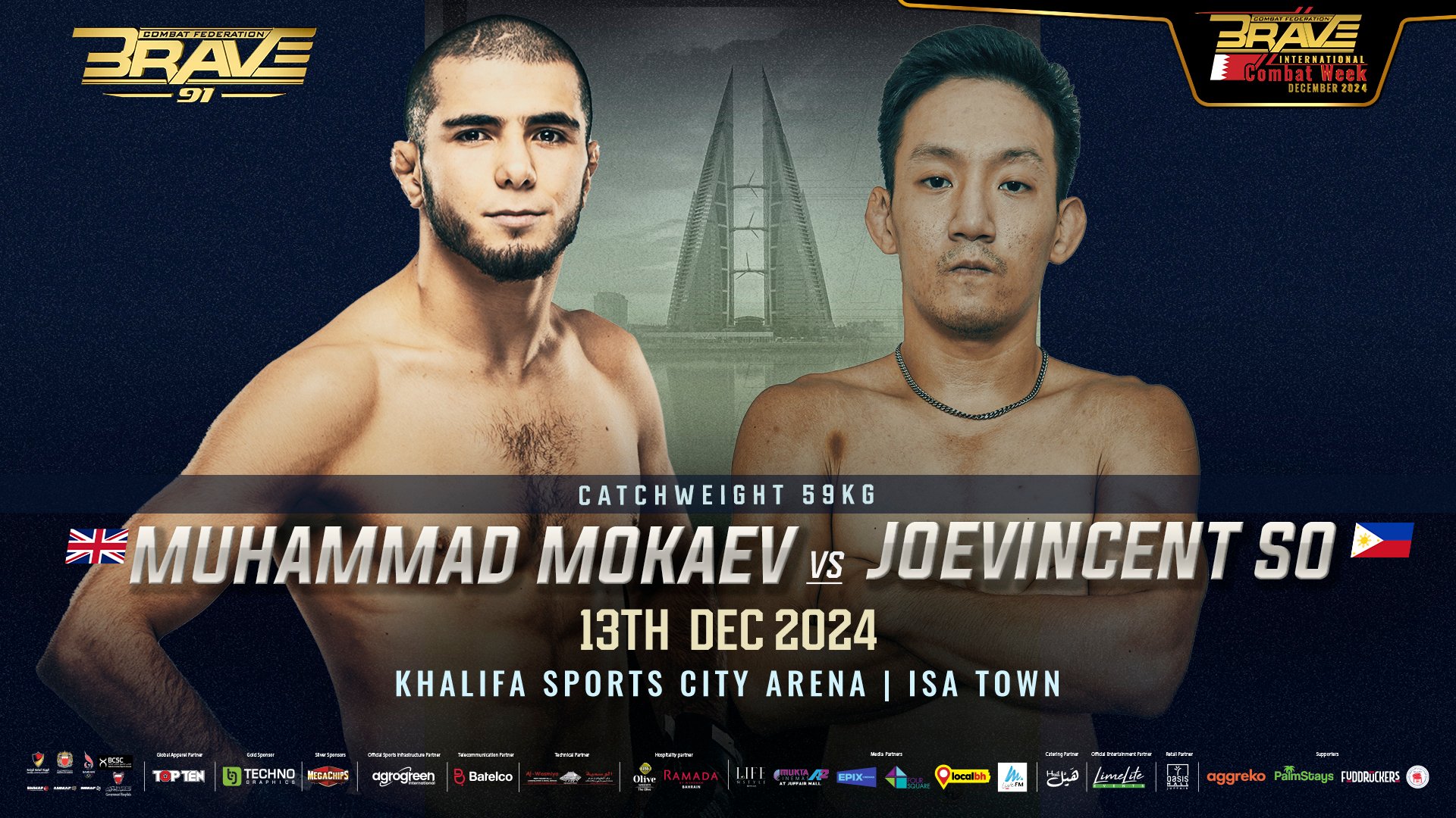 Muhammad Mokaev Gets New Opponent for BRAVE CF Return at BRAVE CF 91