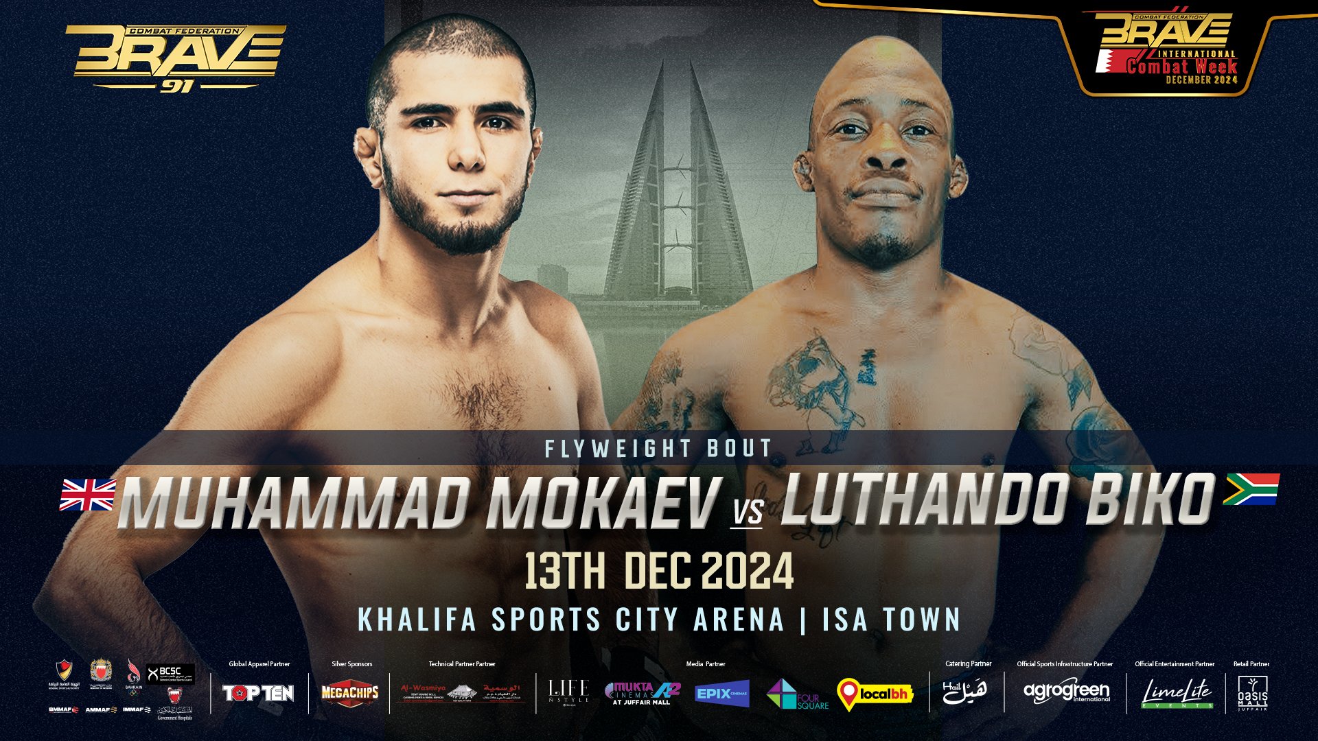 Luthando Biko Withdraws From Upcoming Bout Against Muhammad Mokaev at BRAVE CF 91
