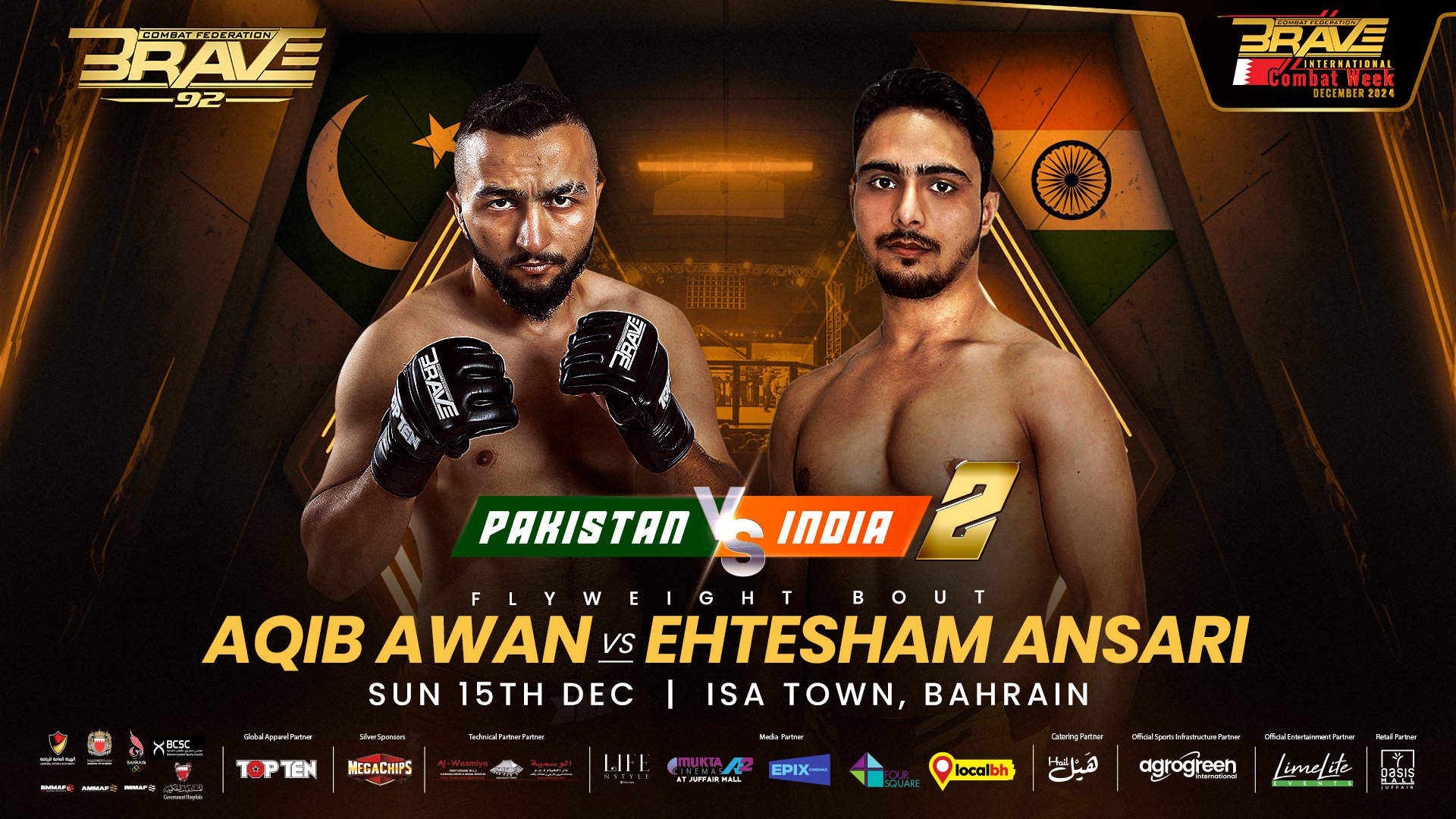 India’s Hidden Gem in MMA: Ehtesham Ansari to Make Global Debut with BRAVE CF