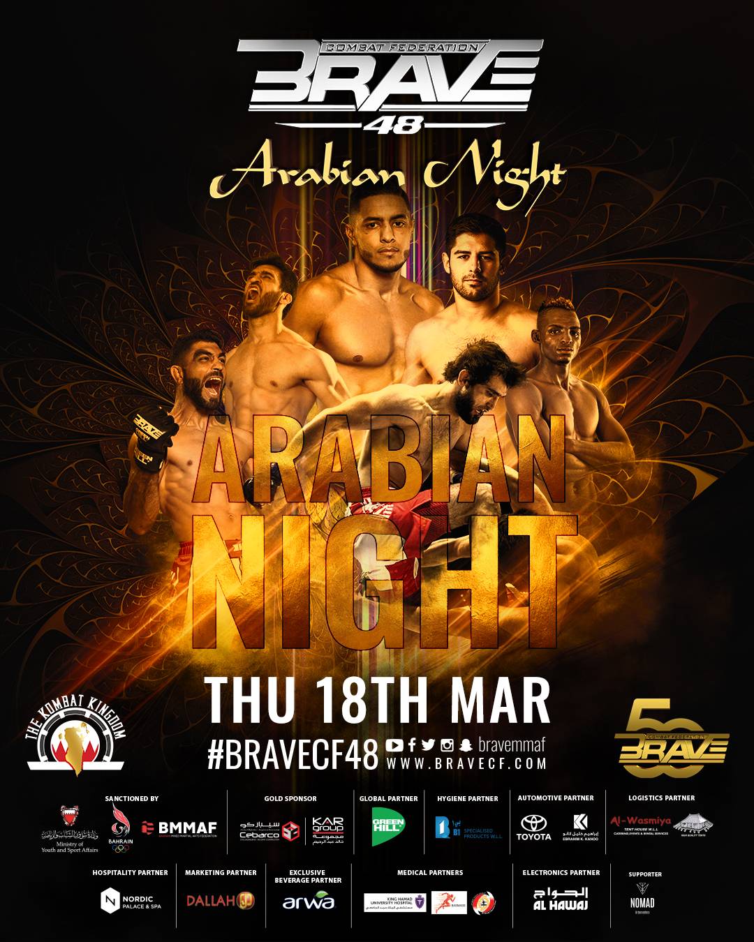 The Biggest Superstars in Arab MMA Have Arrived To Kombat Kingdom for BRAVE CF 48