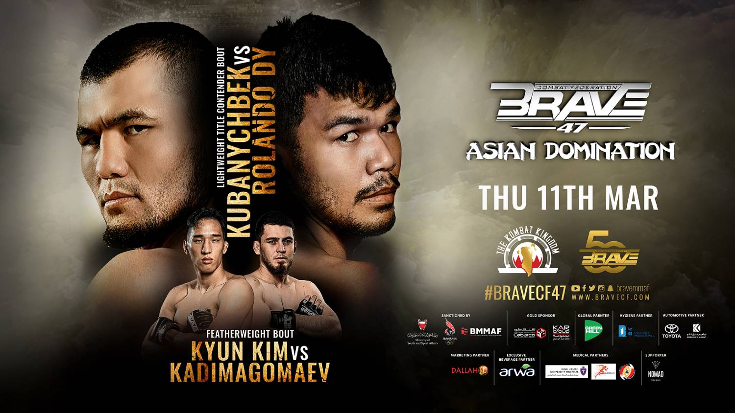 BRAVE CF 47: Asian Domination kicks off month of MMA extravaganza in Kombat Kingdom