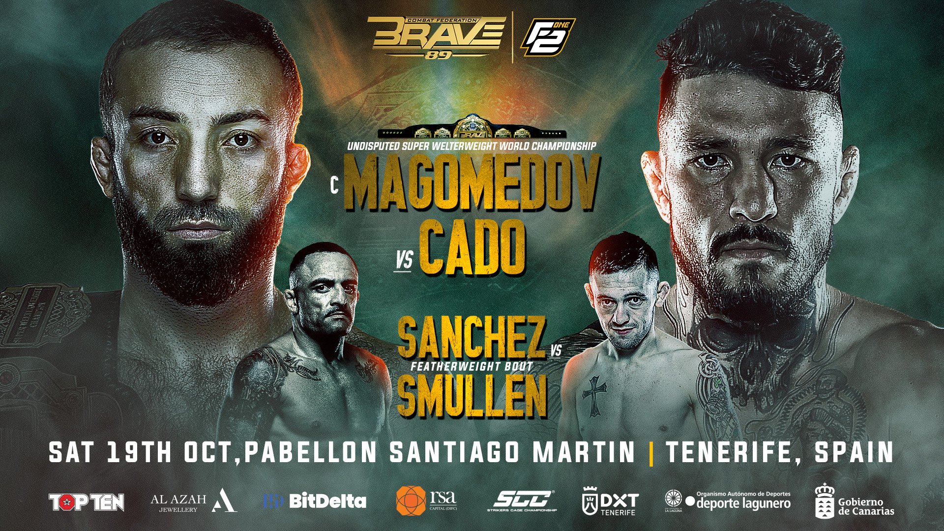 BRAVE CF's return to Spain will be headlined by Super Welterweight world title fight
