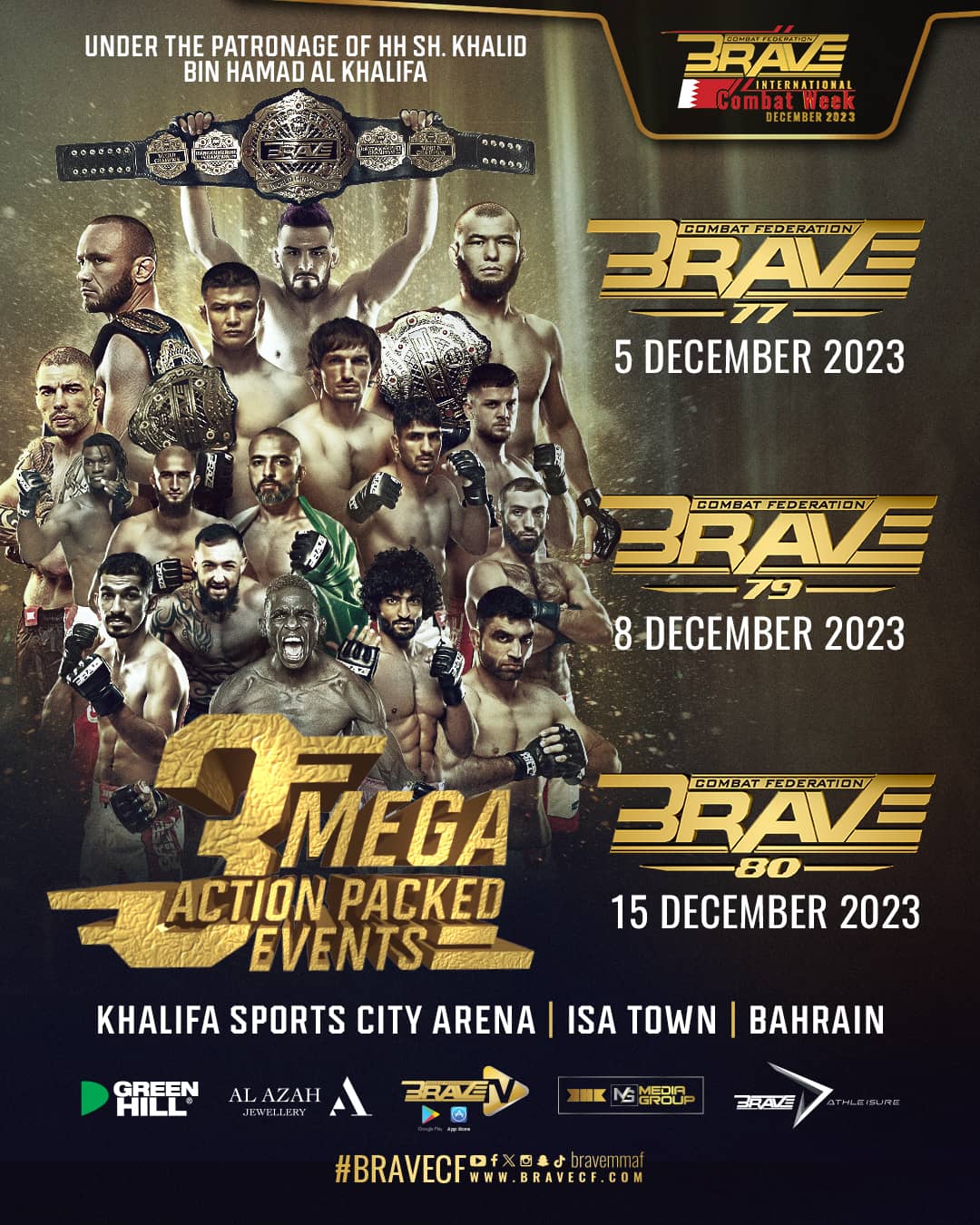 BRAVE CF adds two huge events to historic International Combat Week in Bahrain