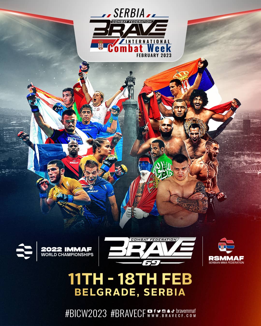 BRAVE Serbia International Combat Week to have biggest impact for MMA in European history