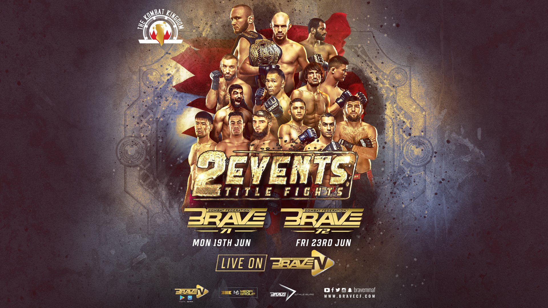 BRAVE Combat Federation to Host Two Huge Events in Bahrain with Two Title Fights