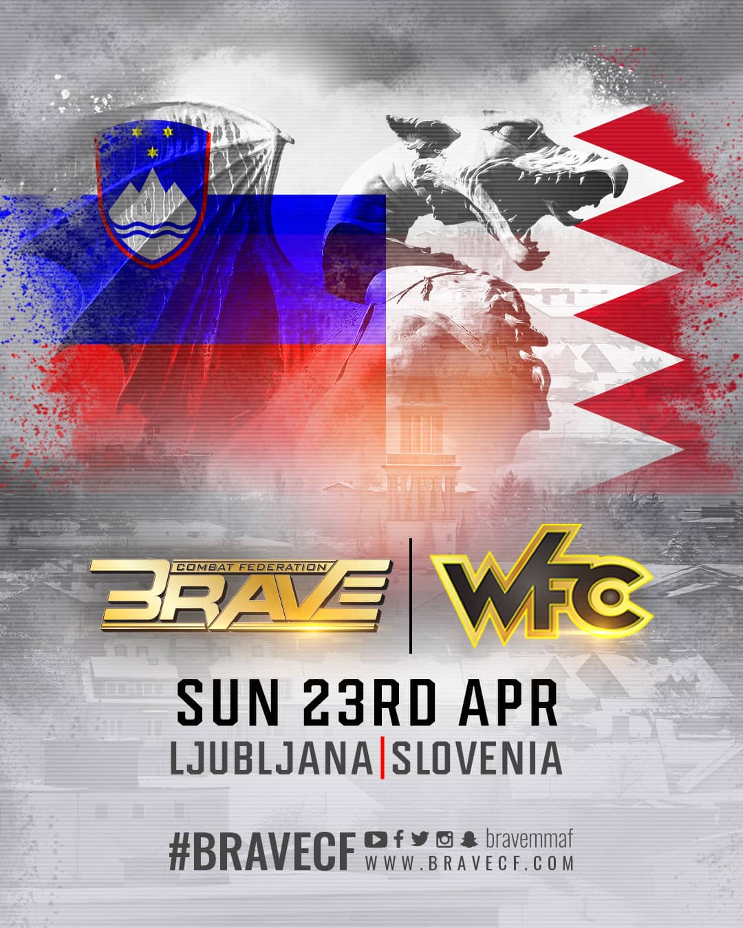 BRAVE CF 71 set to be co-hosted by WFC in Slovenia on April 23