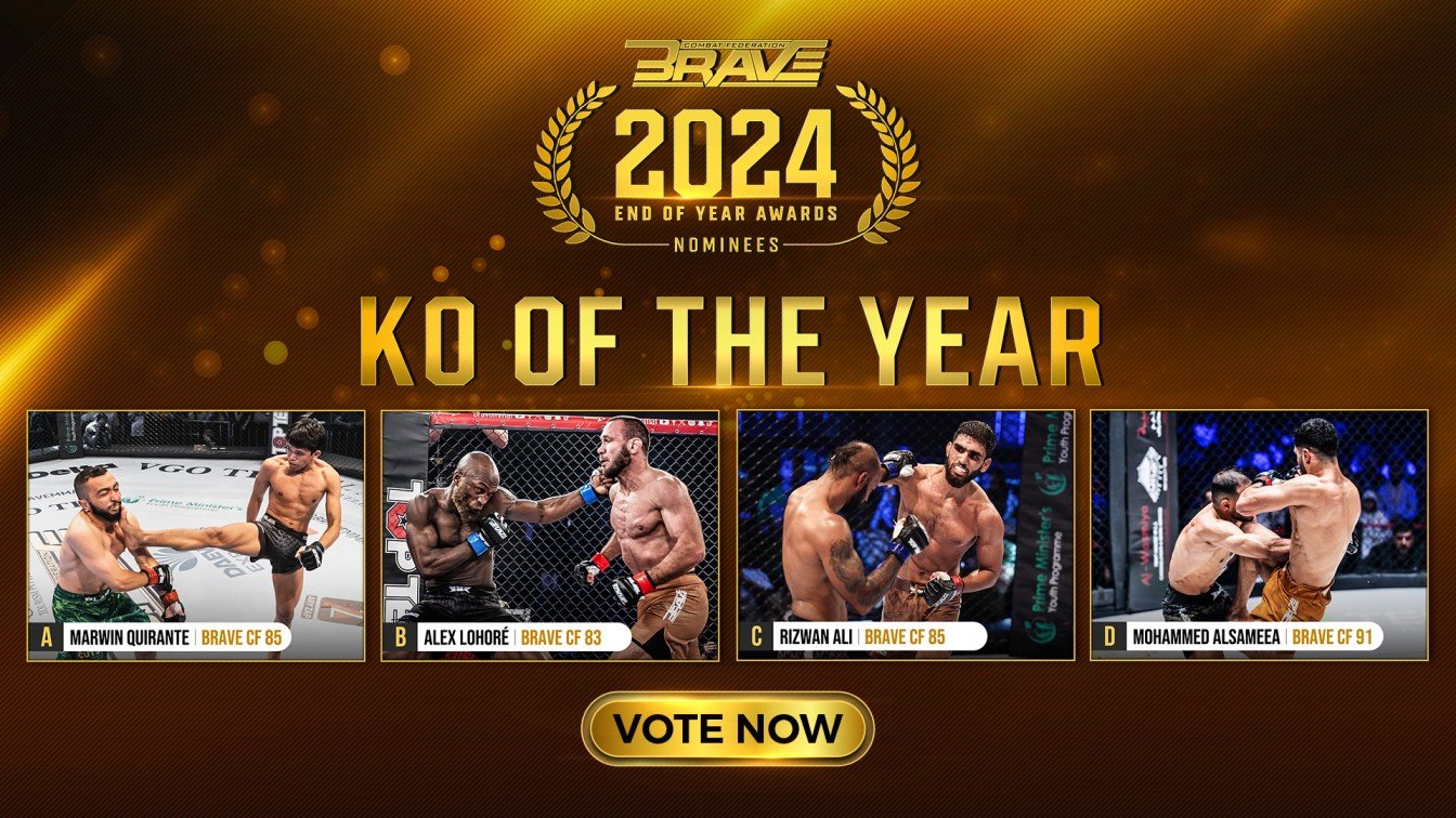 BRAVE CF Awards: BRAVE Combat Federation announces KO of the Year Contenders for 2024