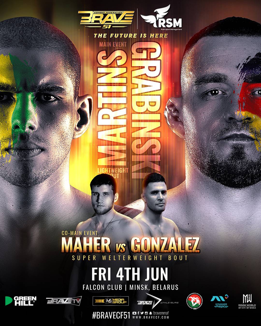 BRAVE Combat Federation releases official poster for much-anticipated Belarus debut