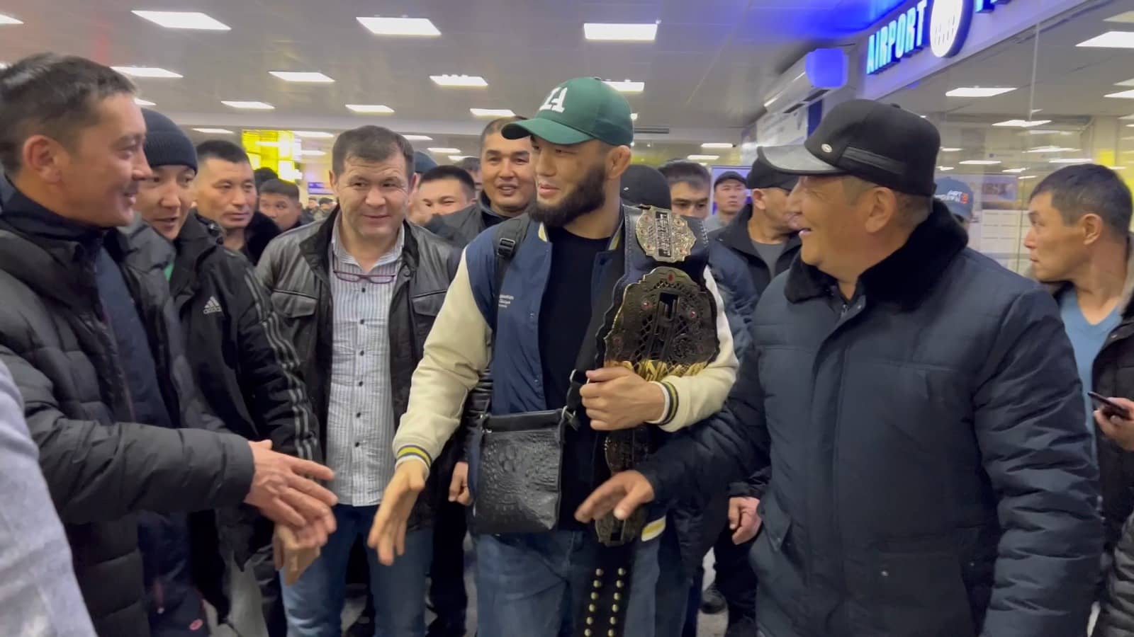 New BRAVE CF undisputed world champion Kubanychbek gets heros welcome in native Kyrgyzstan