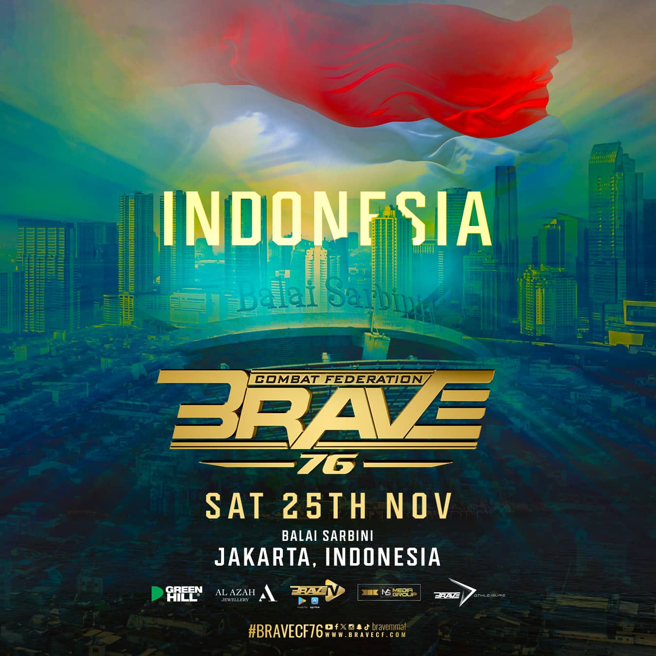 BRAVE CF announces return to Indonesia; BRAVE CF 76 set for Jakarta
