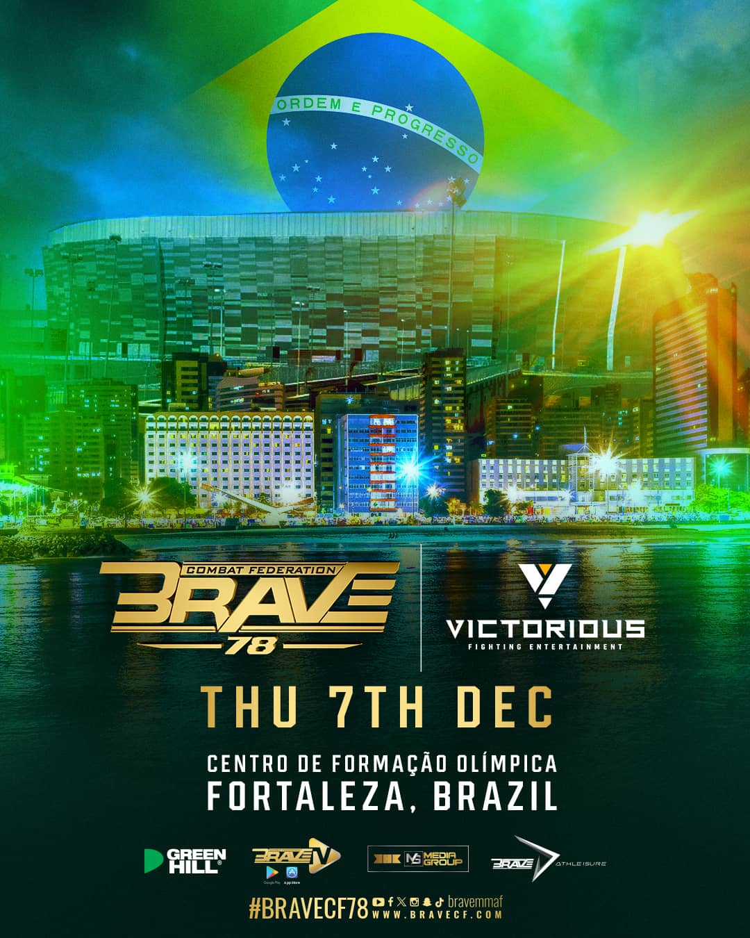 BRAVE CF announces much-anticipated return to Brazil for December show in Fortaleza