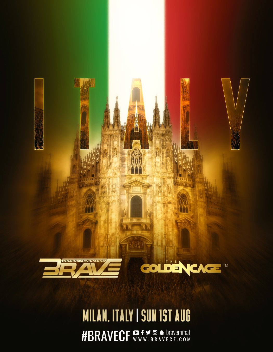 BRAVE CF Debuts On Italian Soil in Milan August 1st