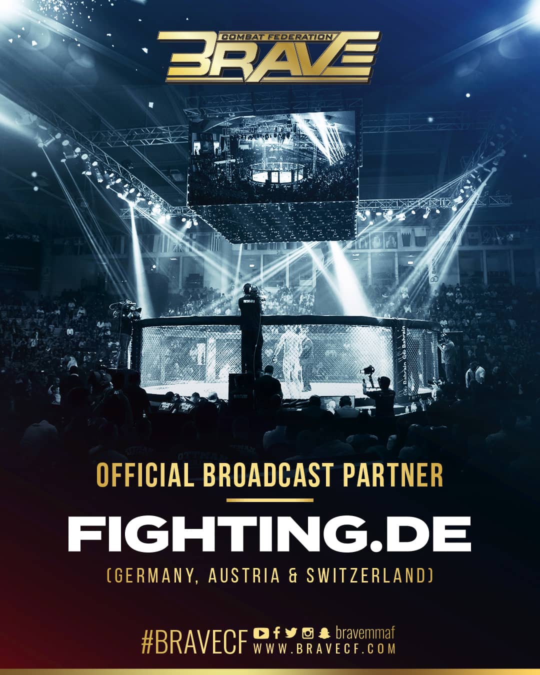 BRAVE CF Announces Groundbreaking Partnership With FIGHTING.DE