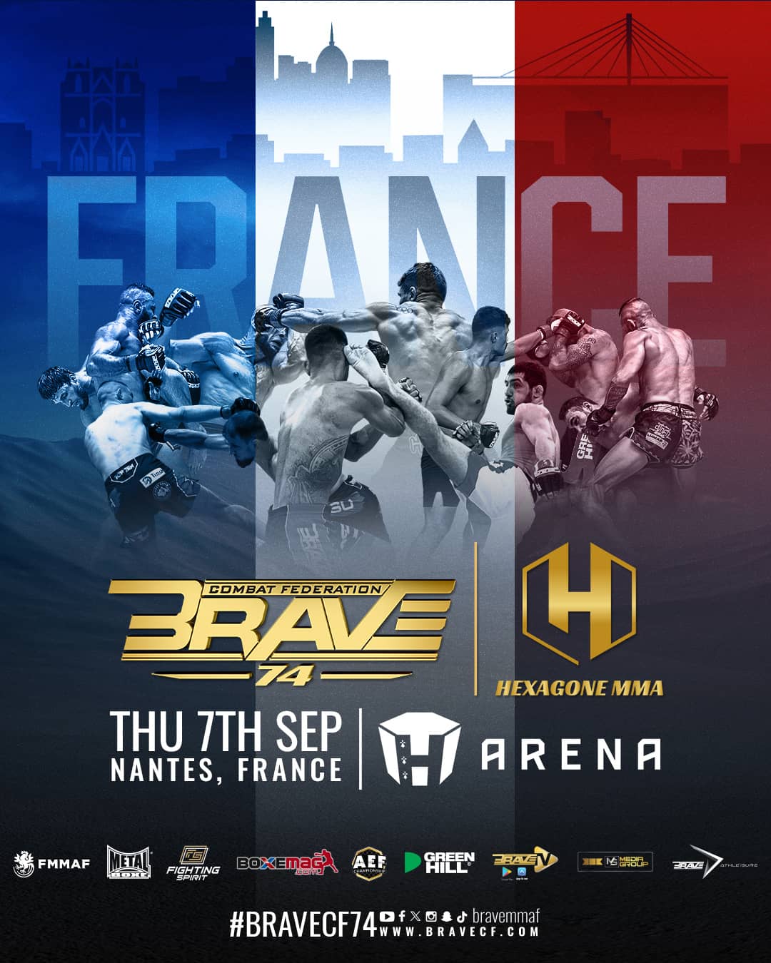 BRAVE Combat Federation is set to bring the world to France with first-ever show in Nantes