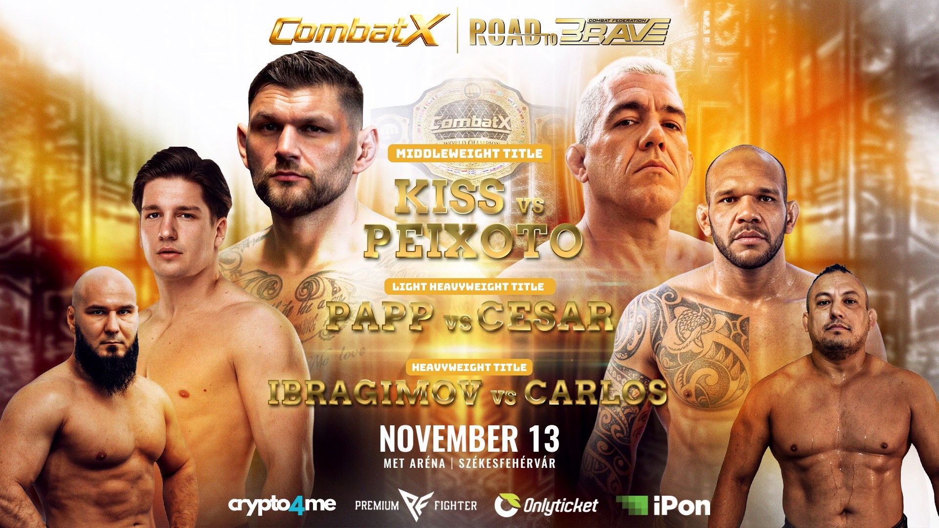 BRAVE CF JOINS FORCES WITH COMBATX FOR ROAD TO BRAVE IN HUNGARY