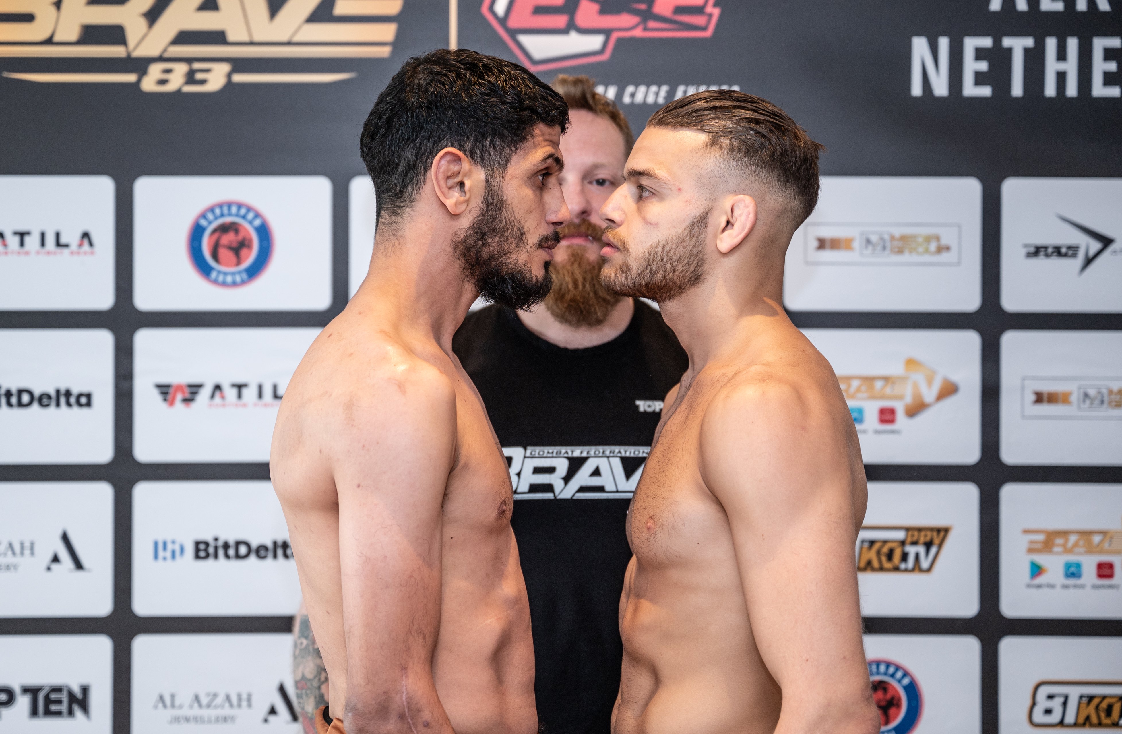 Intense face-offs set the stage for BRAVE Combat Federation’s historic debut event in the Netherlands