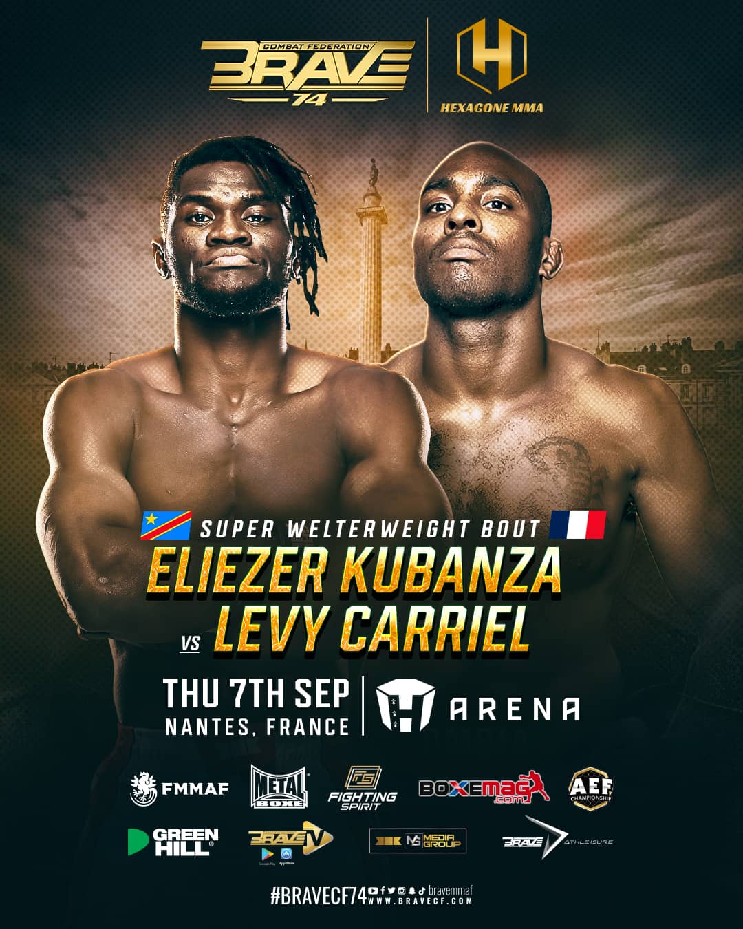 Eliezer Kubanza is ready for war at BRAVE CF 74