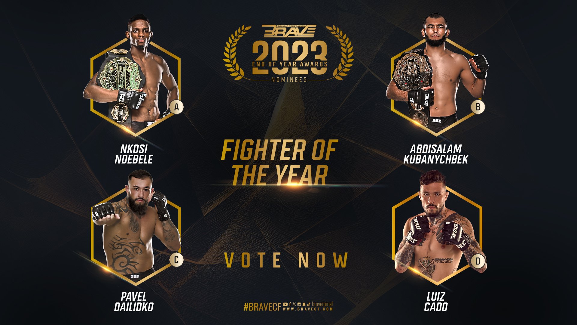 BRAVE CF Awards: champions and surging contenders on the hunt for Fighter of The Year