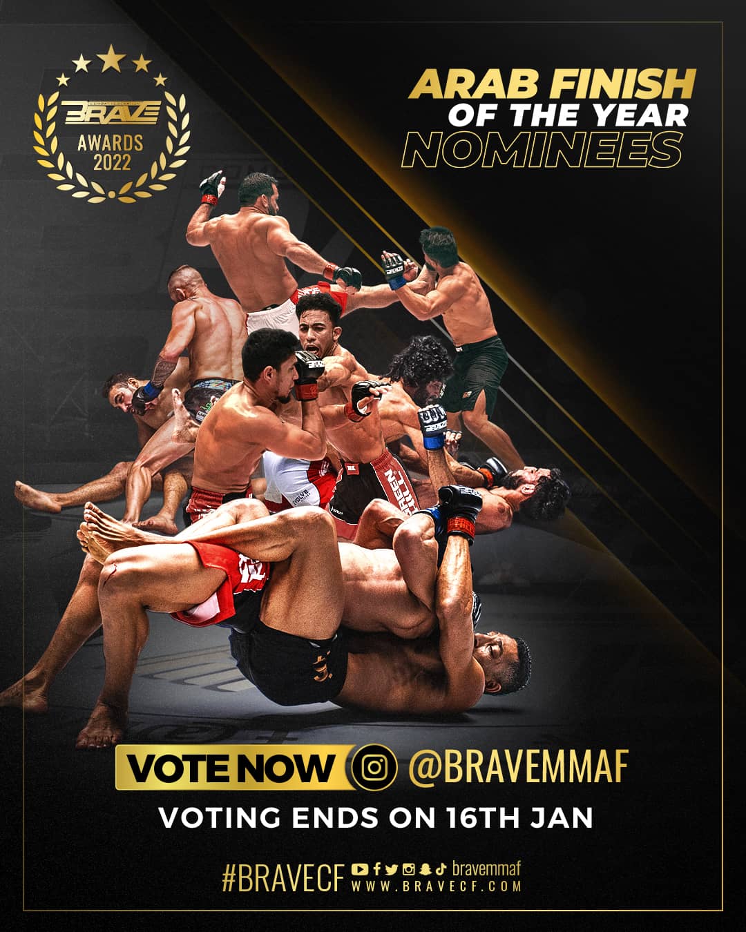 BRAVE CF introduces Arab Awards with Finish Of The Year candidates