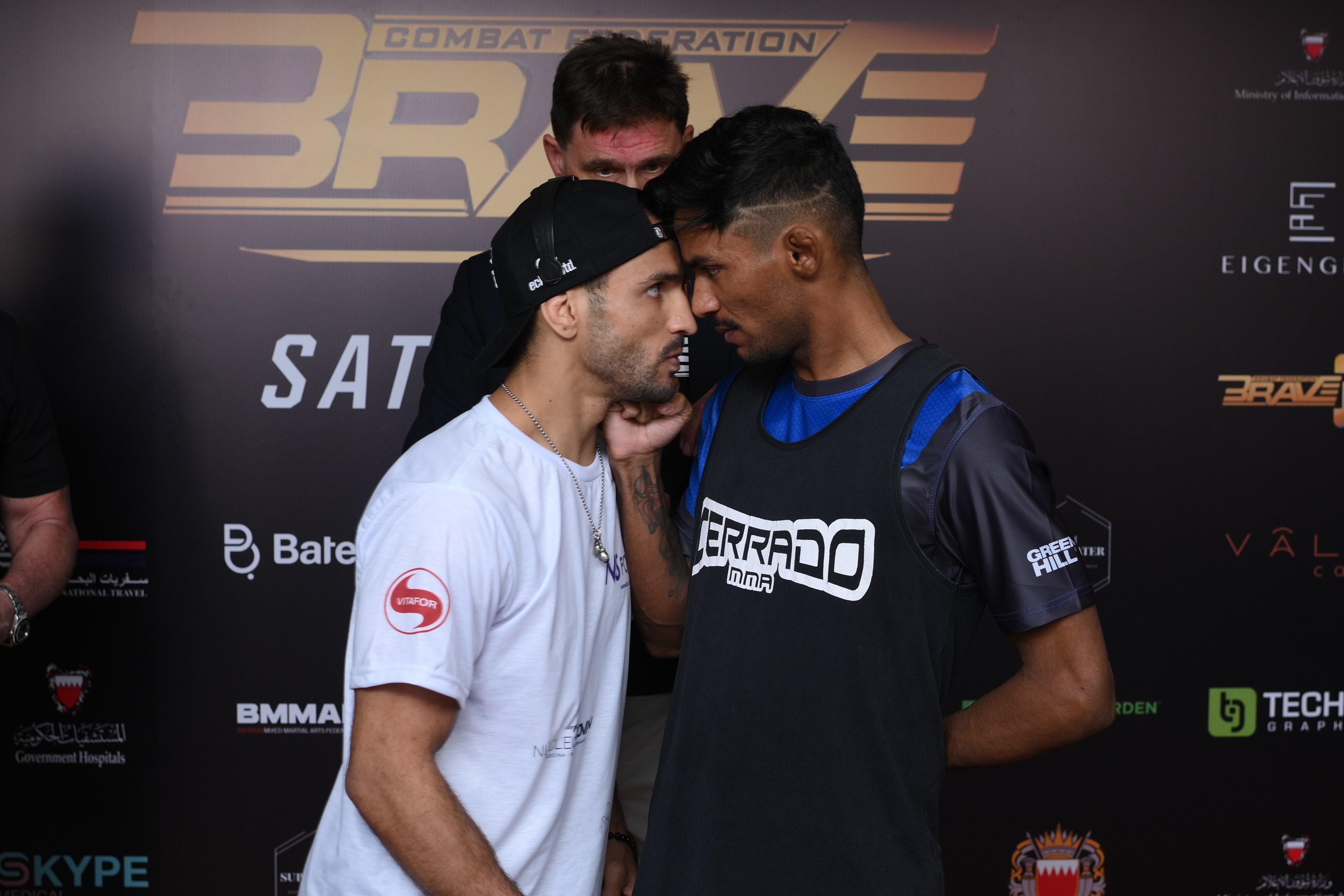 Tense staredowns ahead of BRAVE CF 60 with fighters almost coming to blows