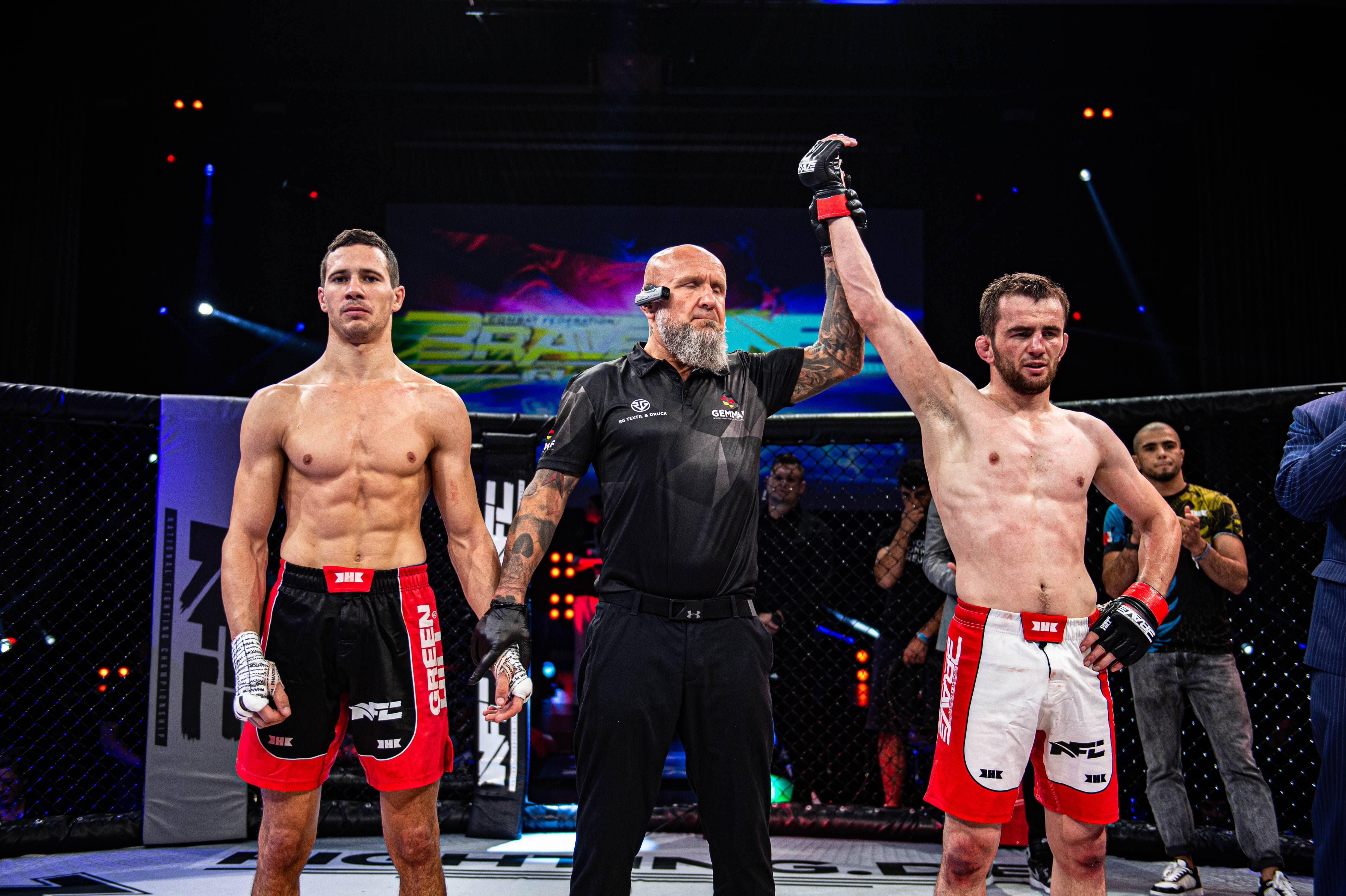 Several title call-outs follow BRAVE CF 61 epic fight night