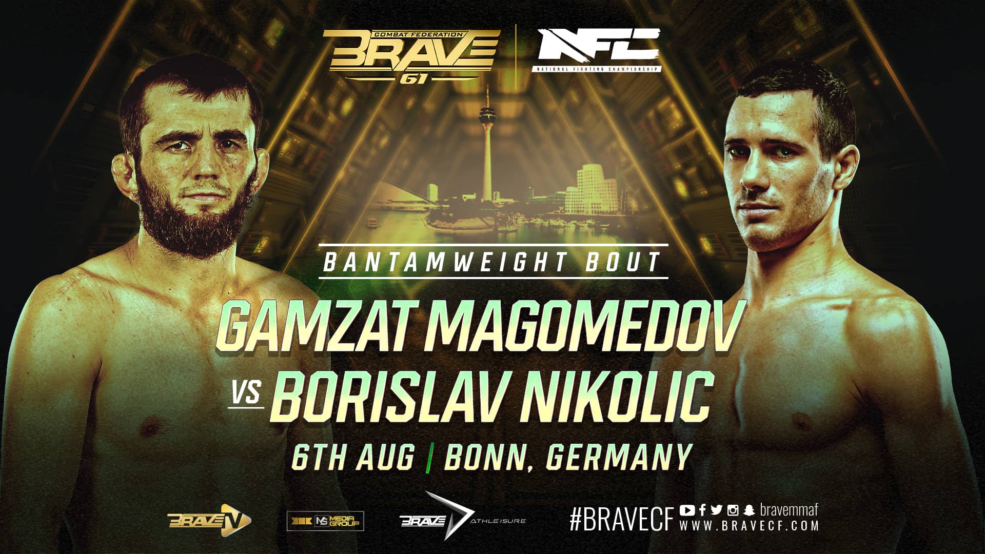 BRAVE CF 61: Gamzat Magomedov meets Borislav Nikolic in pivotal Bantamweight match-up