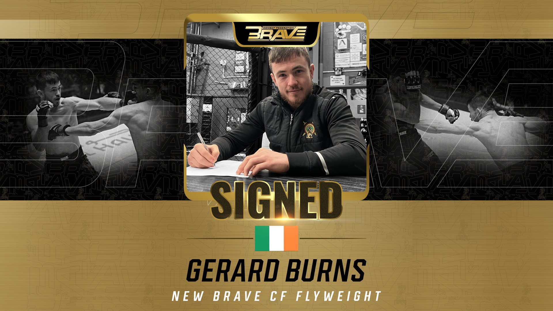 Gerard Burns signs multi-fight deal with BRAVE CF following thunderous KO win