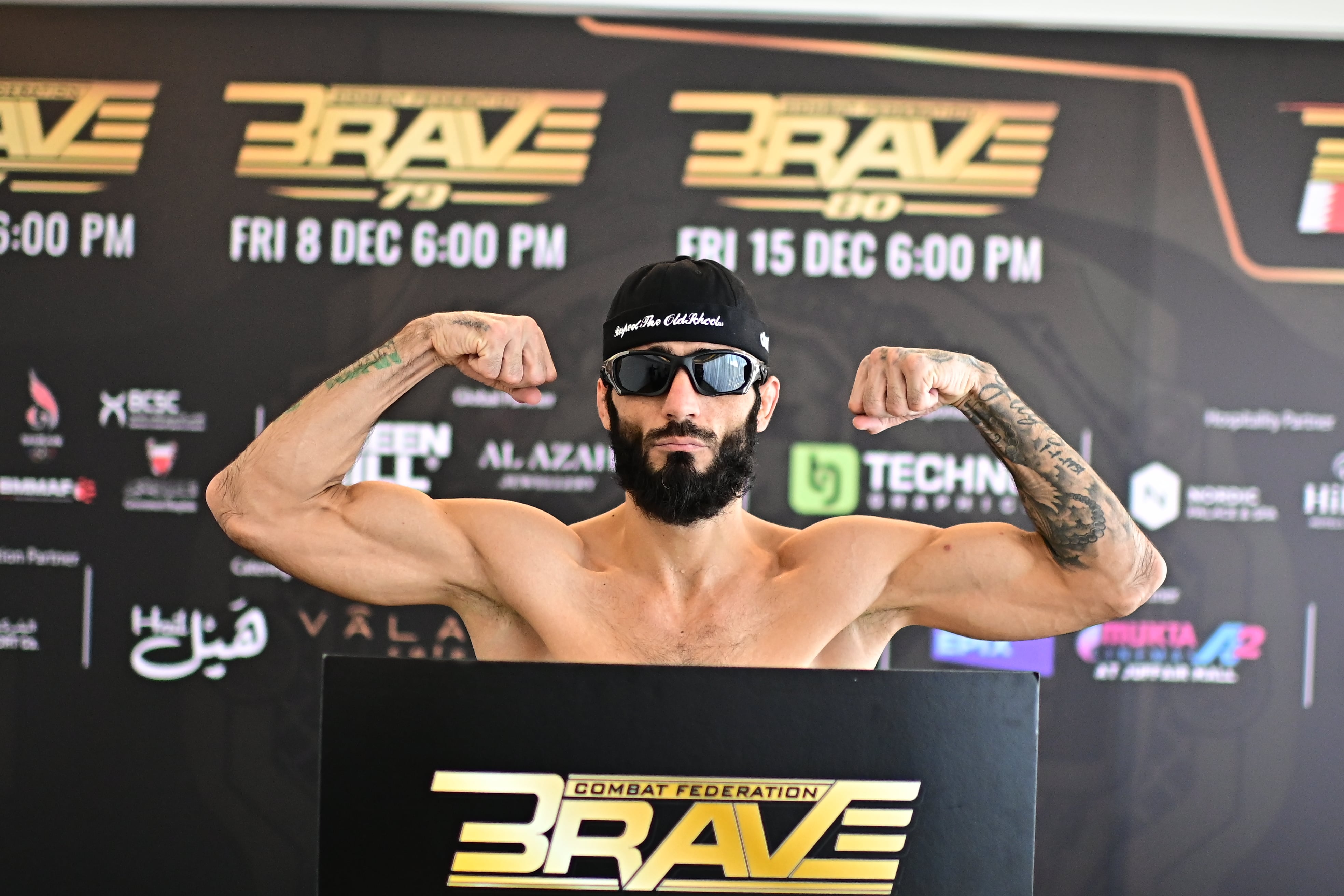 Drama at BRAVE CF 80 Weigh-ins! Al-Derbani makes weight with one minute left; Shorty vs Nkosi official for the title