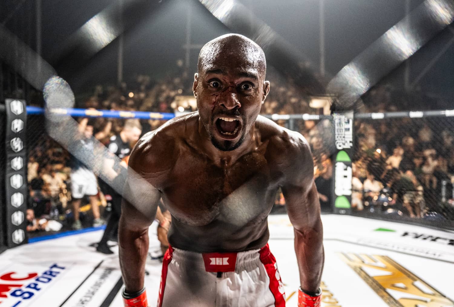 Owner of KO of the Year at BRAVE CF 74, Levy Carriel trades expletive-filled barbs with original opponent