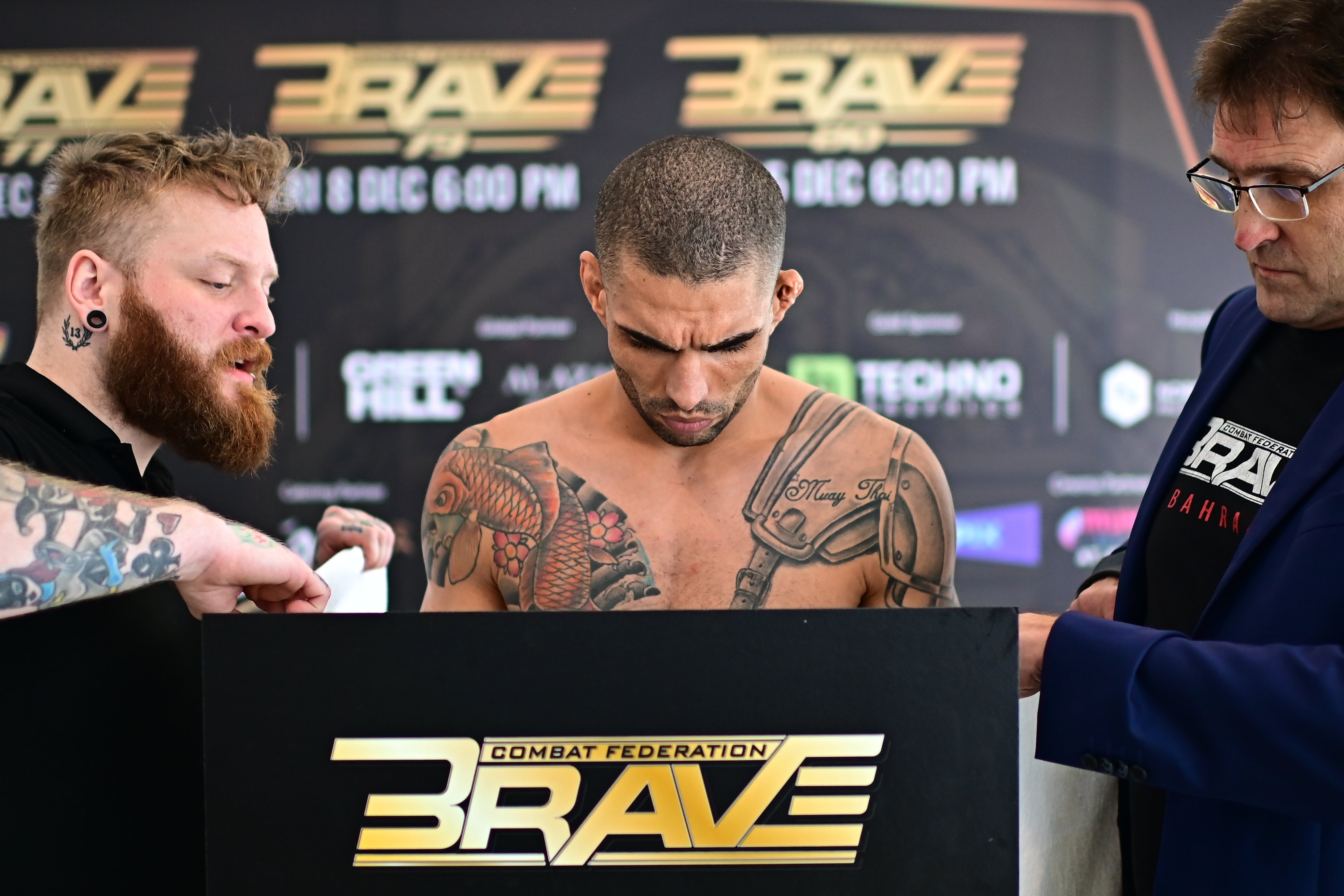 BRAVE CF 77 Weigh-in Results: Martins misses weight ahead of BRAVE CF Lightweight title fight!!!