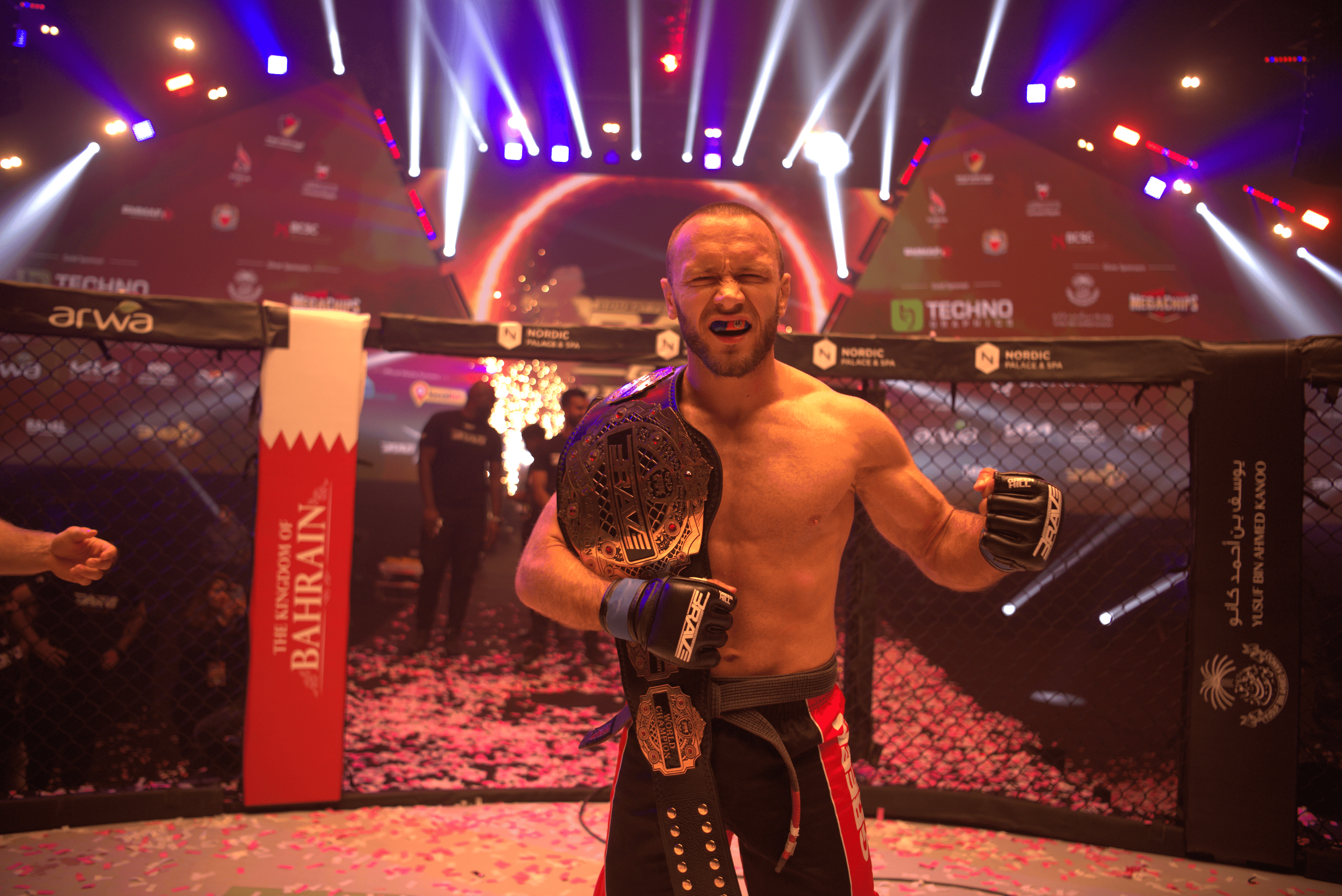 BRAVE CF Super Welterweight champion Marcin Bandel is not one for wasting time
