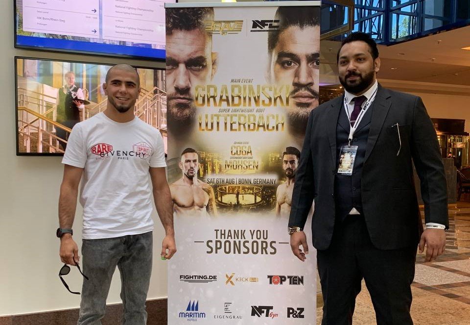 Muhammad Mokaev attends BRAVE CF 61 in support of KHK Team Bahrain teammate Magomedov
