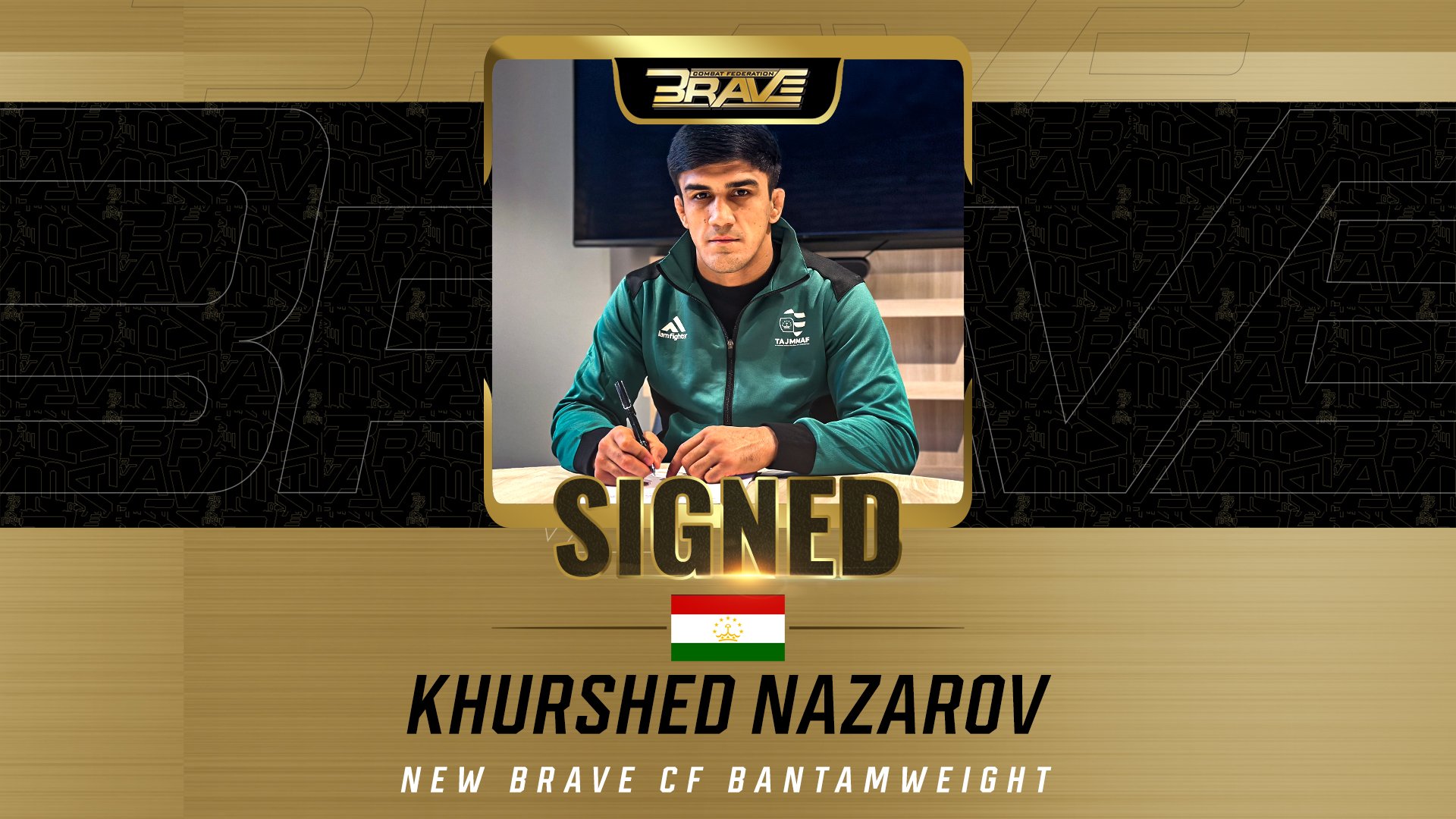 BRAVE CF signs undefeated Tajik superstar Khurshed Nazarov