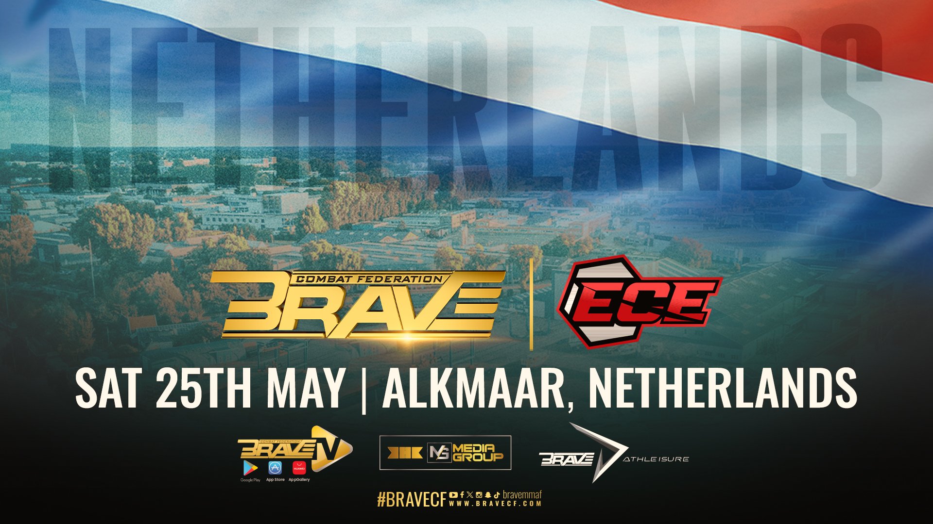 BRAVE CF partners with Enfusions ECE to bring global MMA to the Netherlands in historic show