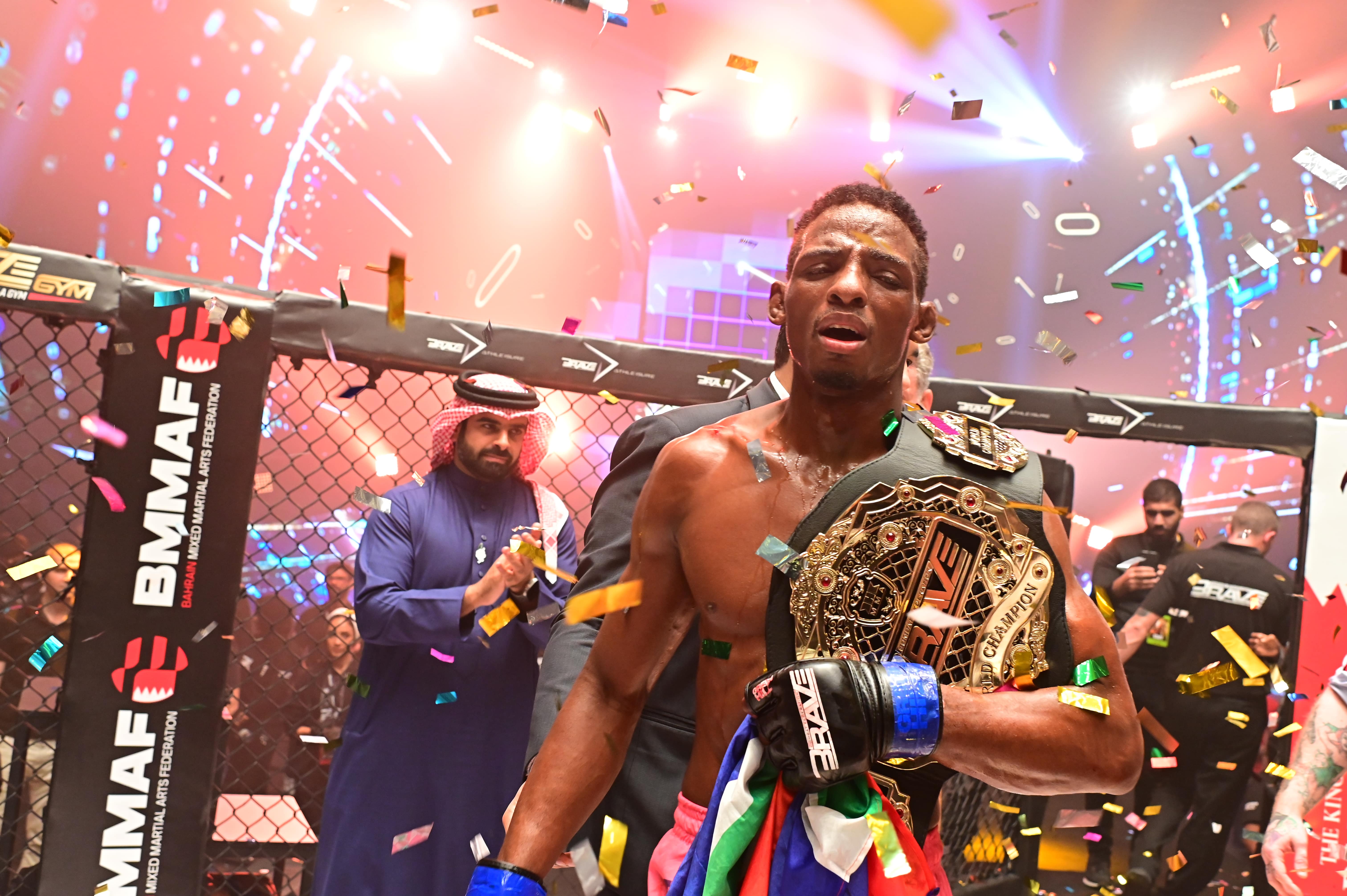 Nkosi Ndebele: the first completely homemade BRAVE CF champion of the world
