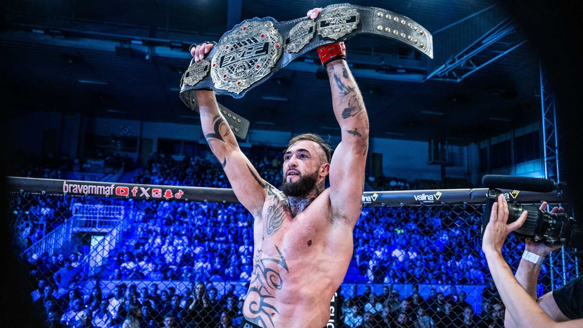New Heavyweight champion Pavel Dailidko dedicates BRAVE CF title to His Highness Shaikh Khaled bin Hamad Al  Khalifa