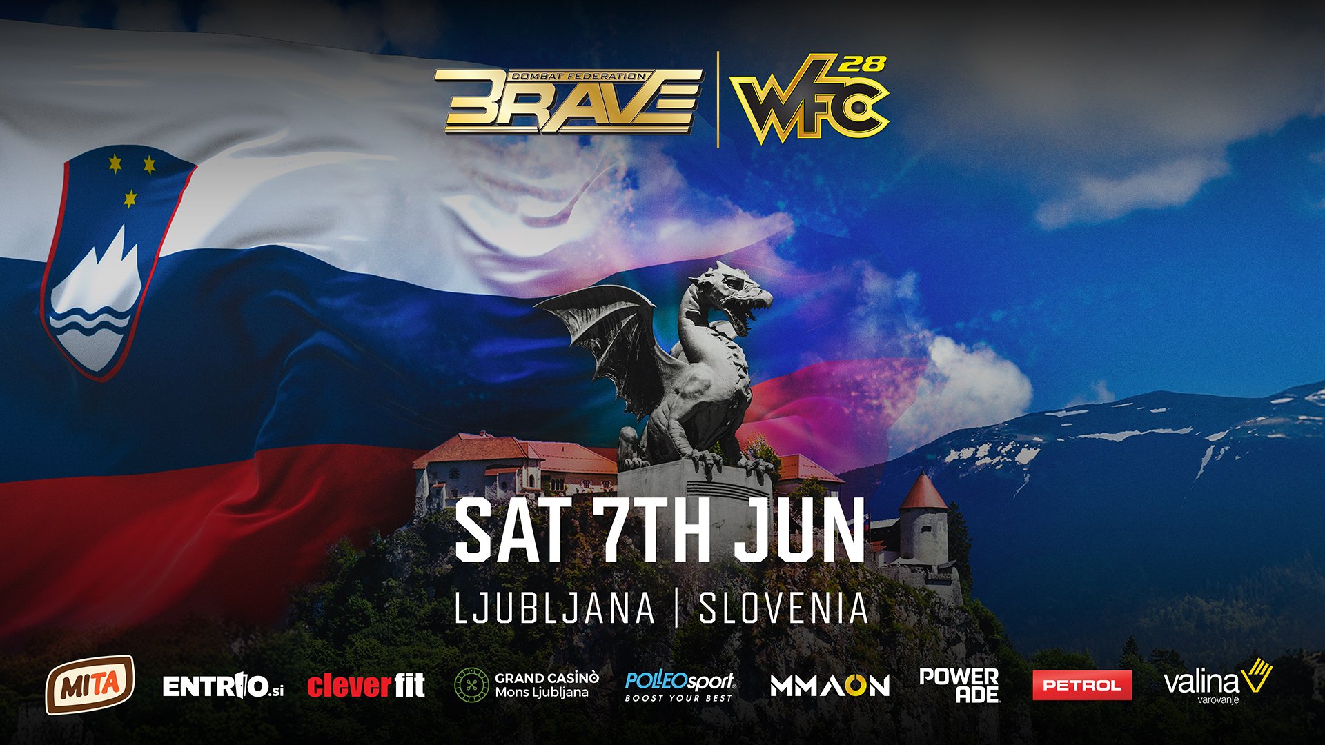 BRAVE CF Returns to Slovenia on June 7 for Another Epic Event