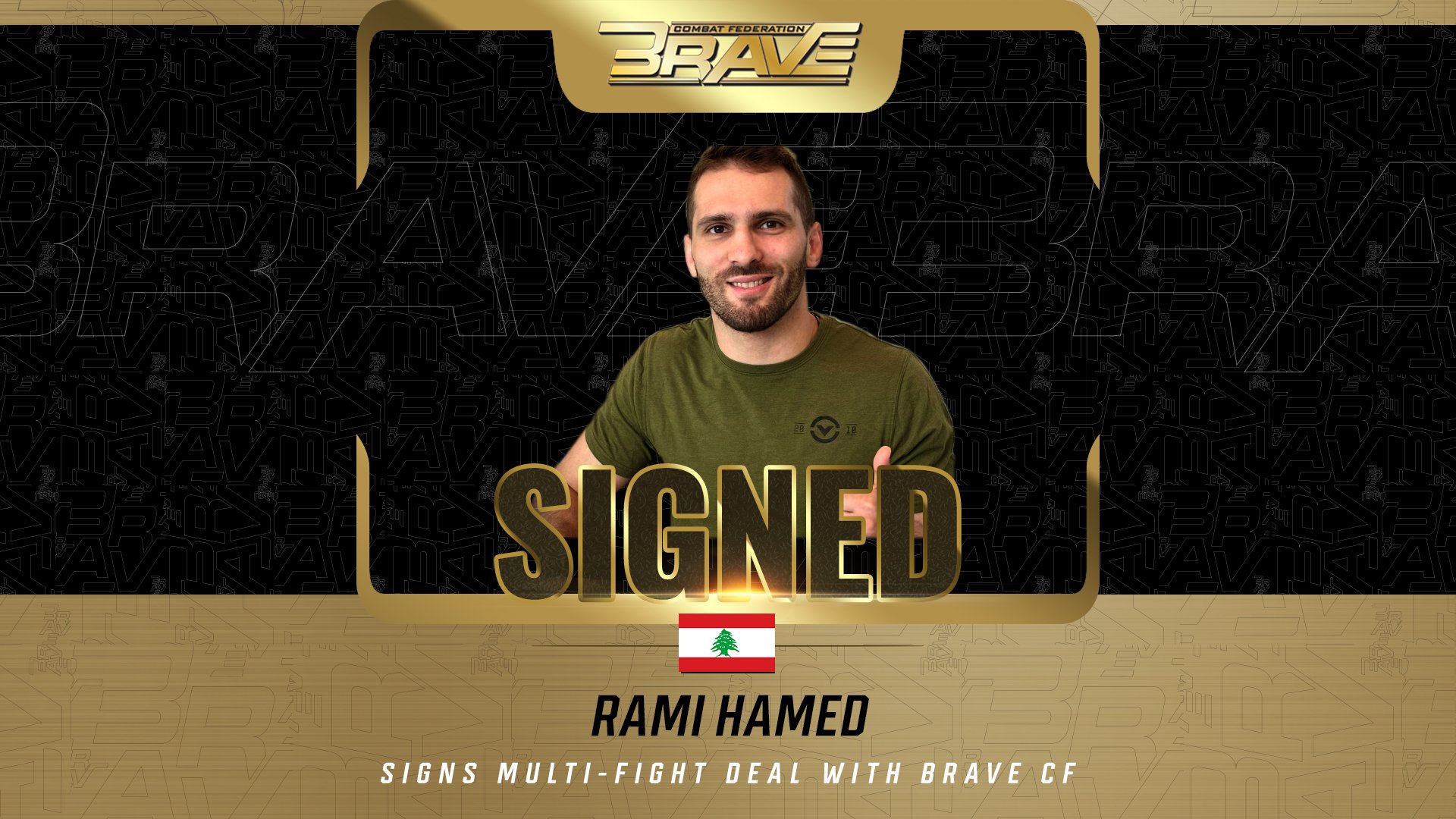 Rami Hamed returns to BRAVE CF, inks new multi-fight deal